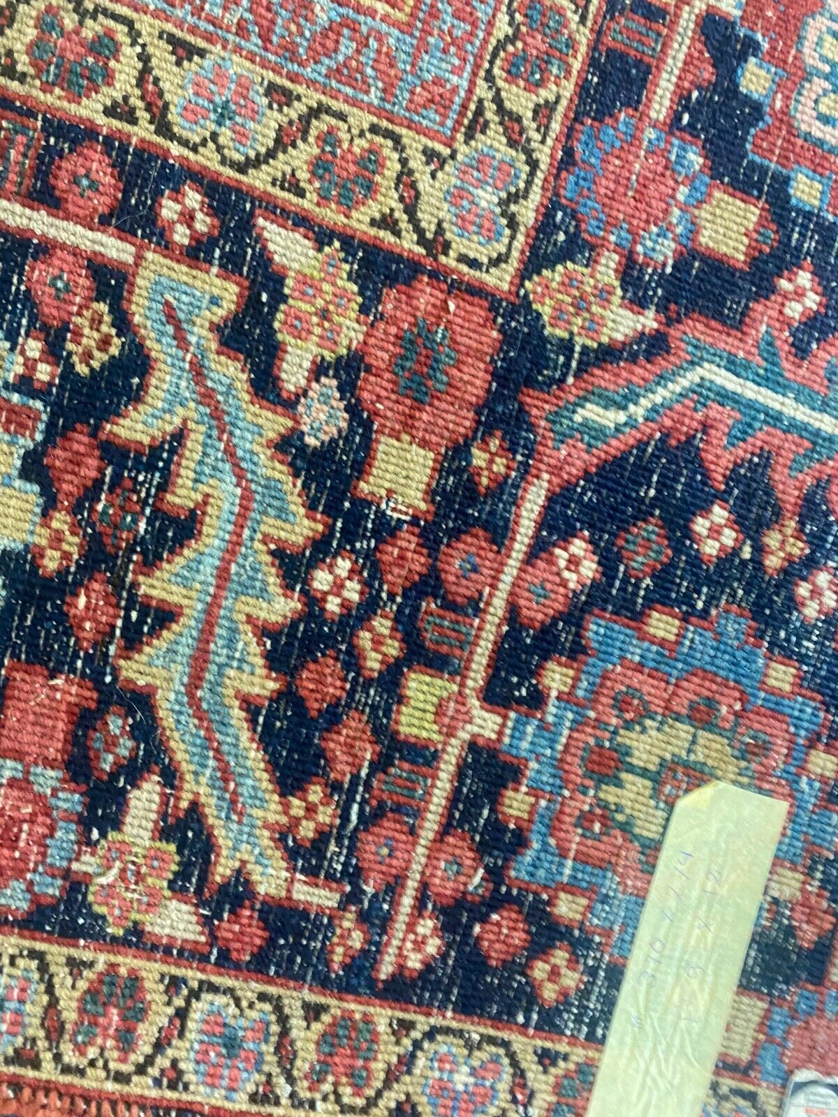 Unique 1900s Handmade Serapi Rug - 9x12