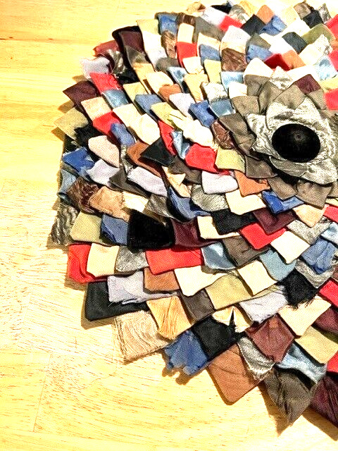 Antique Handcrafted Silk Table Center Cloth