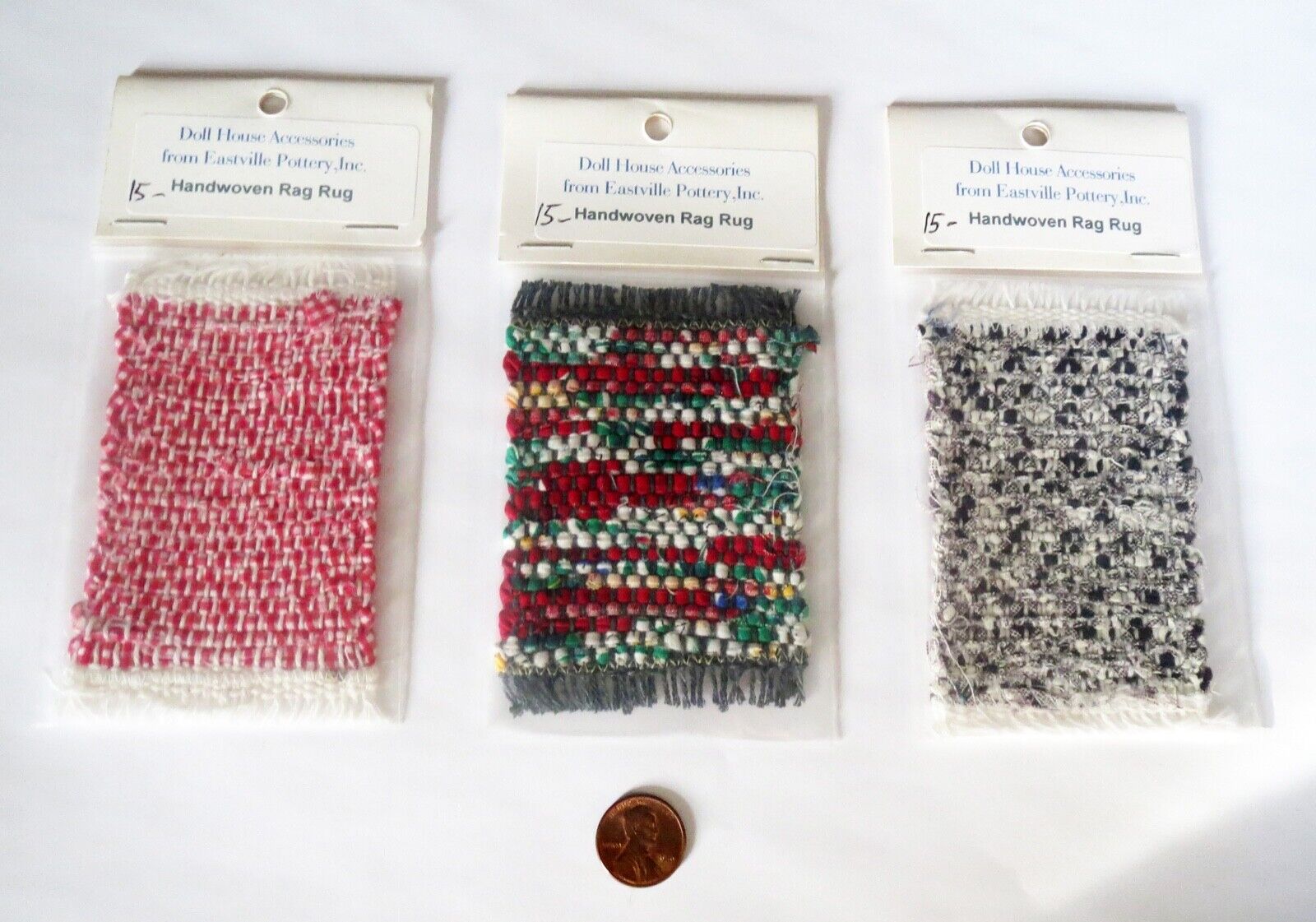 Victorian Miniature Rag Rugs for Dollhouses