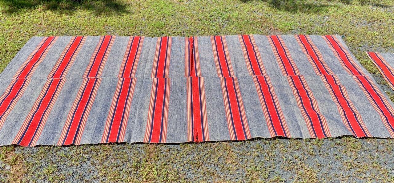 Antique Norwegian Handwoven Coverlet Tapestry, 1800s