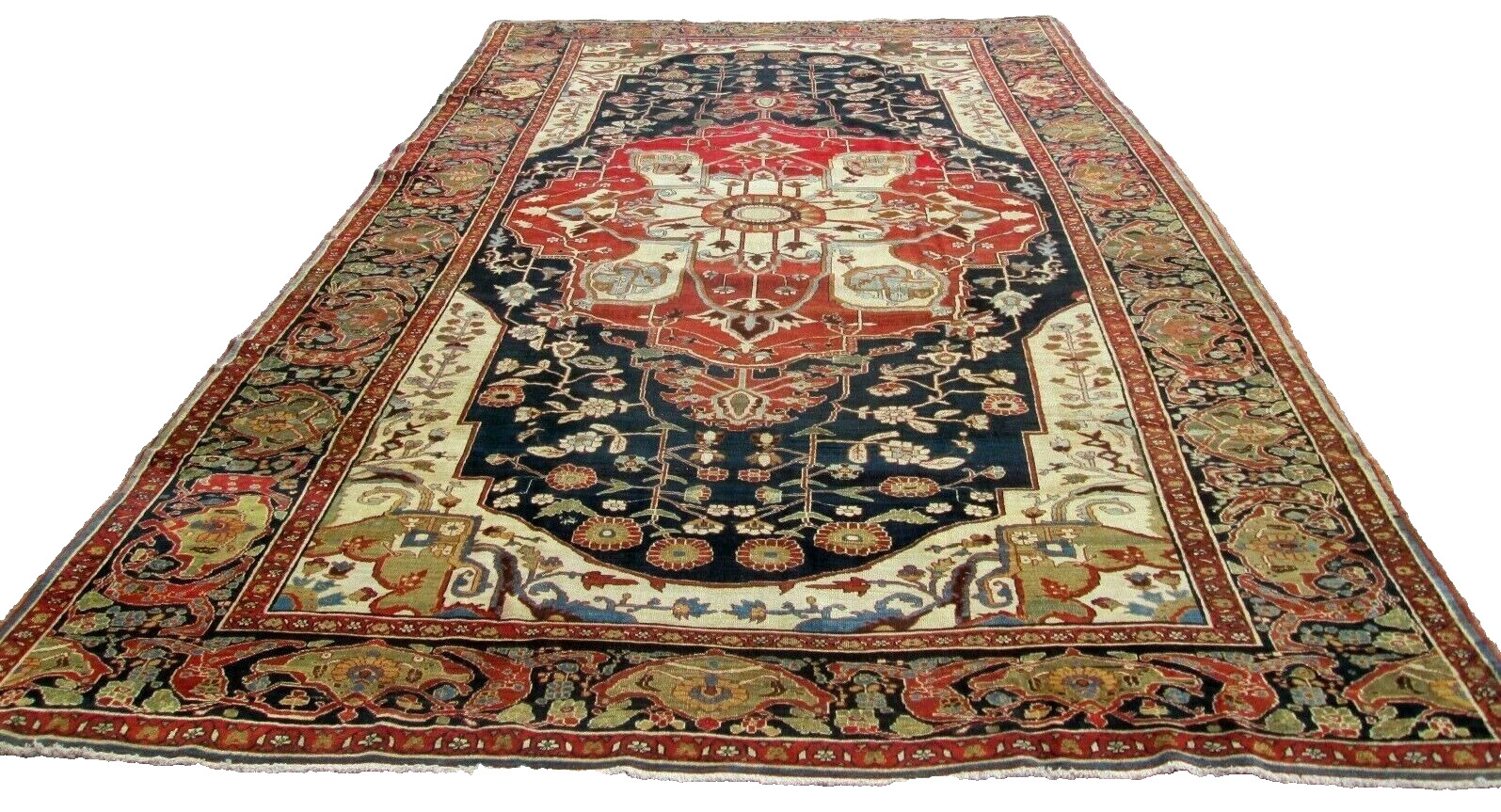 Oriental Serapi Carpet Rug 11 x 18