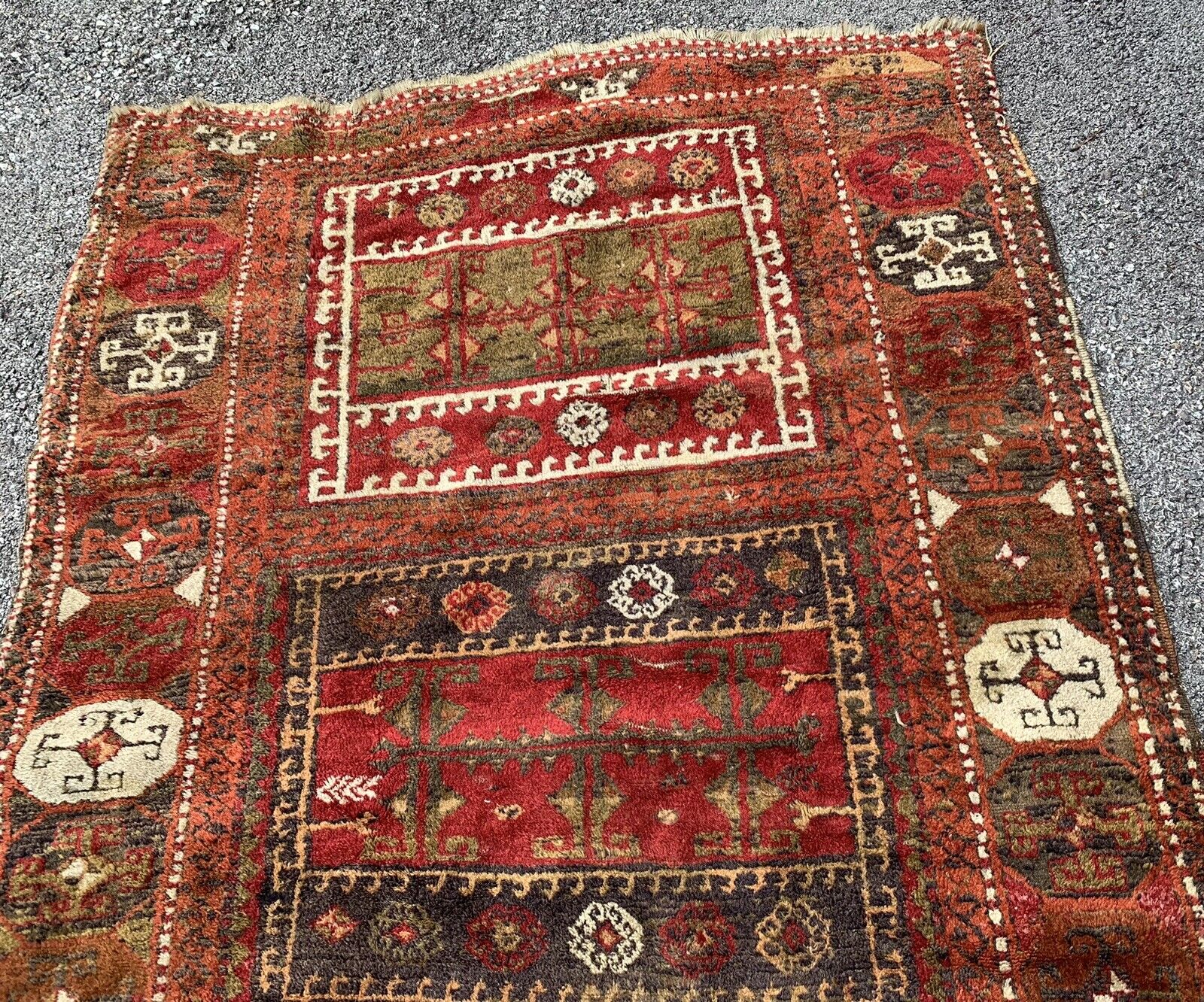 Circa 1900 Antique North West Persia Rug 3.9x6.1 Ft