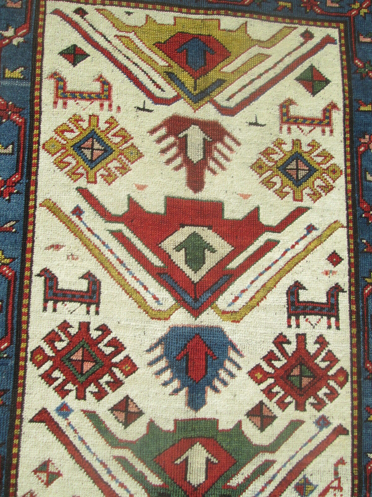 Rare Antique Shirvan Bidjov Caucasian Rug