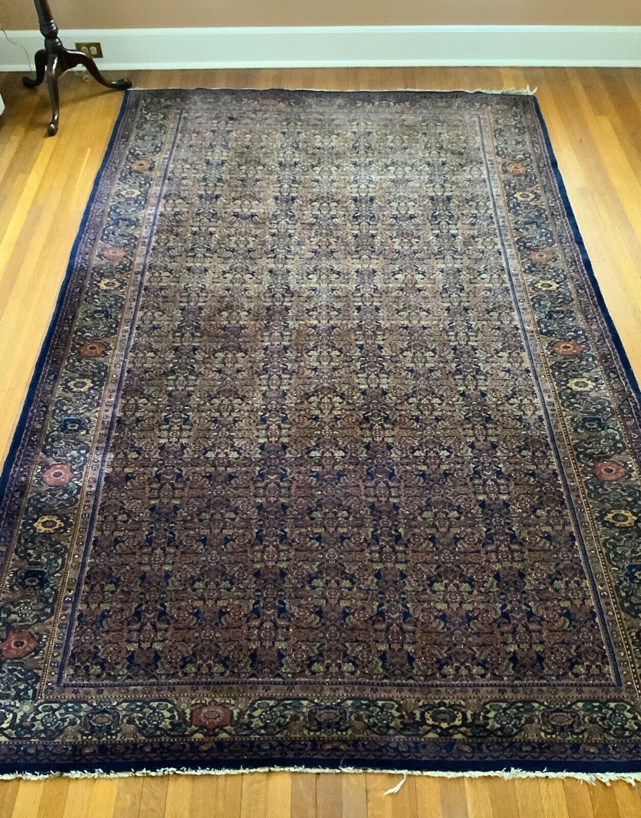 Antique Feraghan Wool Oriental Carpet, 6 x 9.3 ft