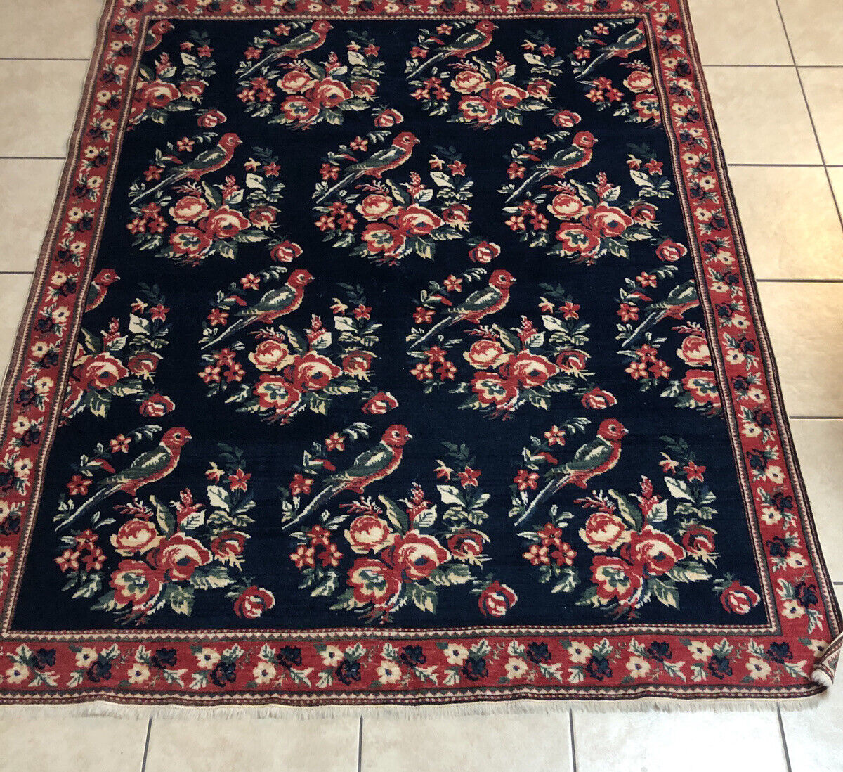 Armenian Karabagh Pictorial Antique Caucasian Rug