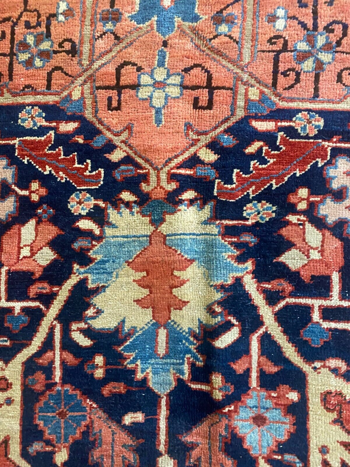 Unique 1900s Handmade Serapi Rug - 9x12