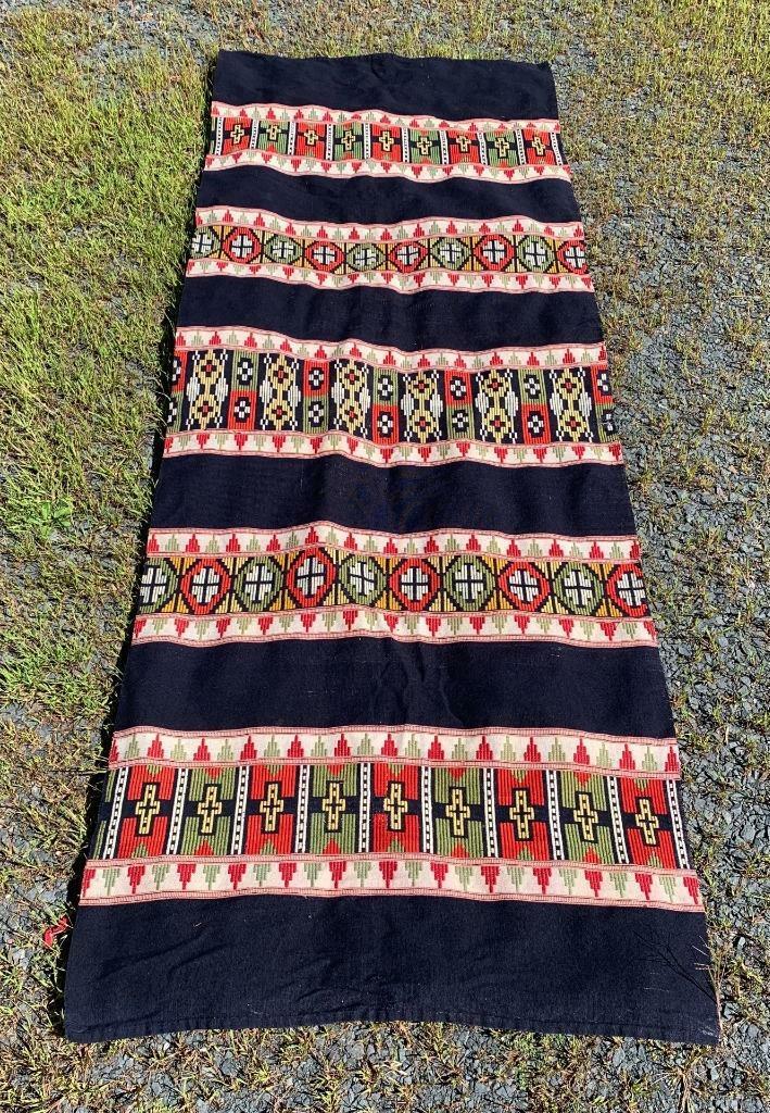Antique Norwegian Handwoven Tapestry, 1800s, XL 9'x3