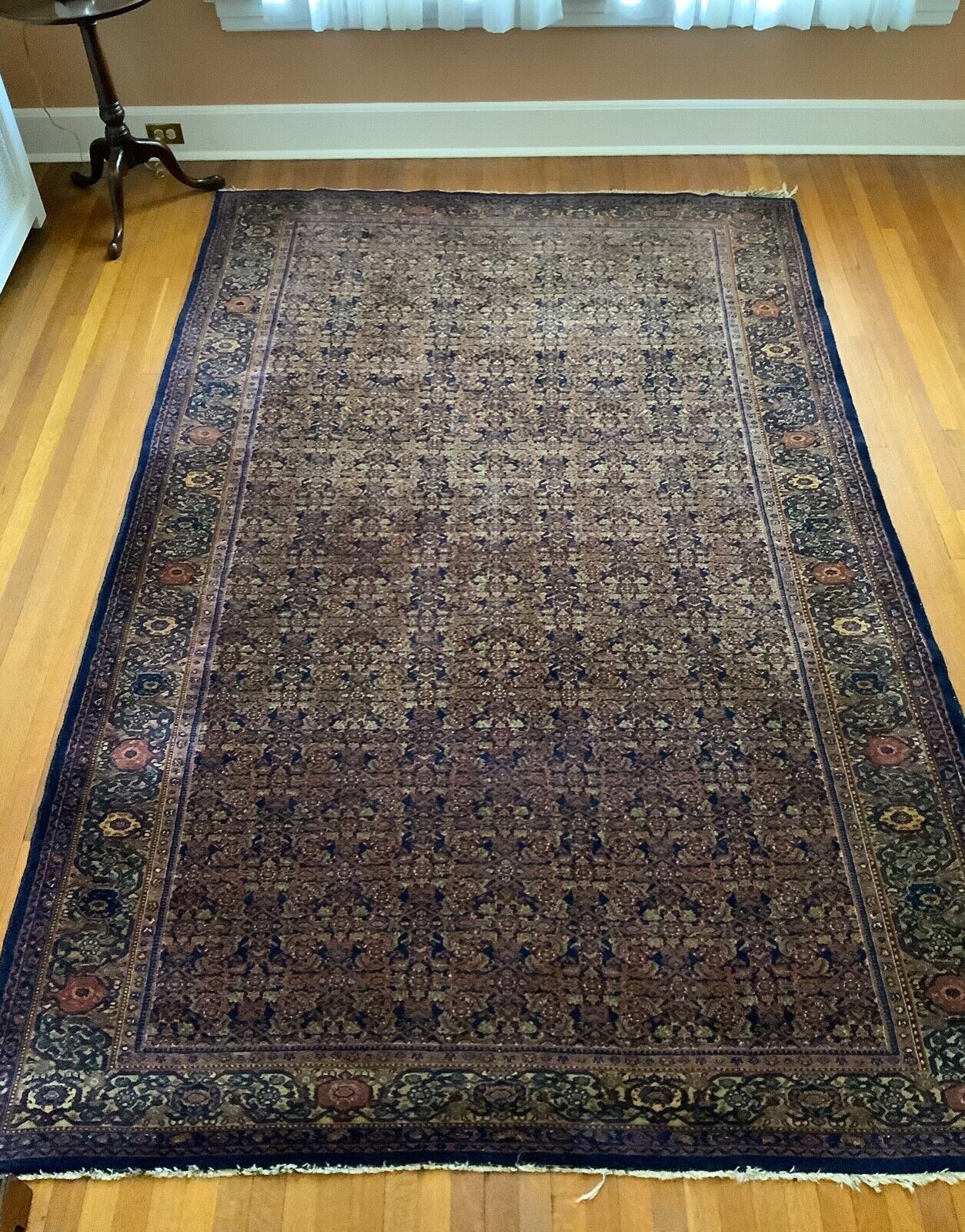Antique Feraghan Wool Oriental Carpet, 6 x 9.3 ft