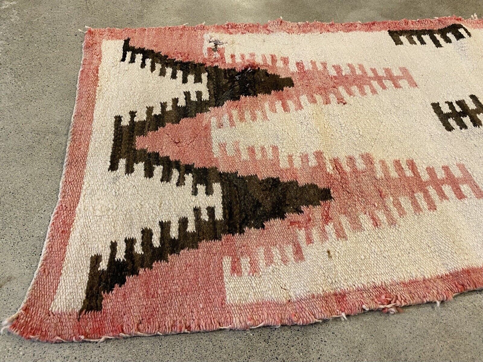 Navajo Area Rug 1800s-1900s 56"x23" Weaving