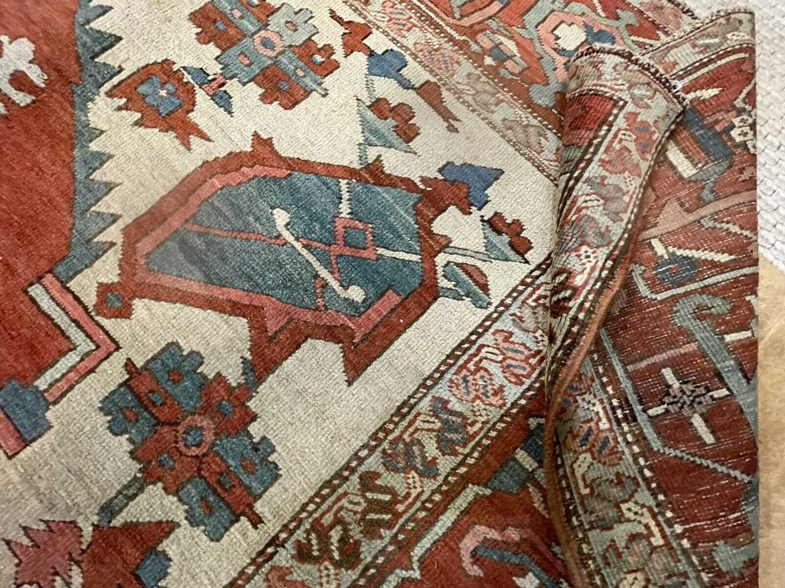Rare 19th Century Antique Serapi Collector's Piece