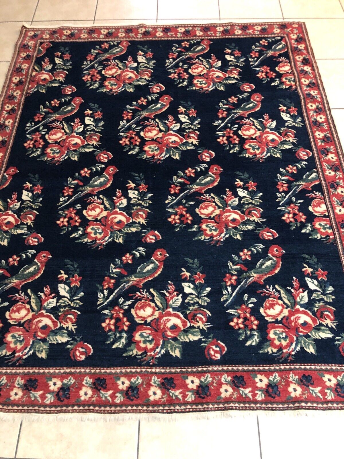 Armenian Karabagh Pictorial Antique Caucasian Rug