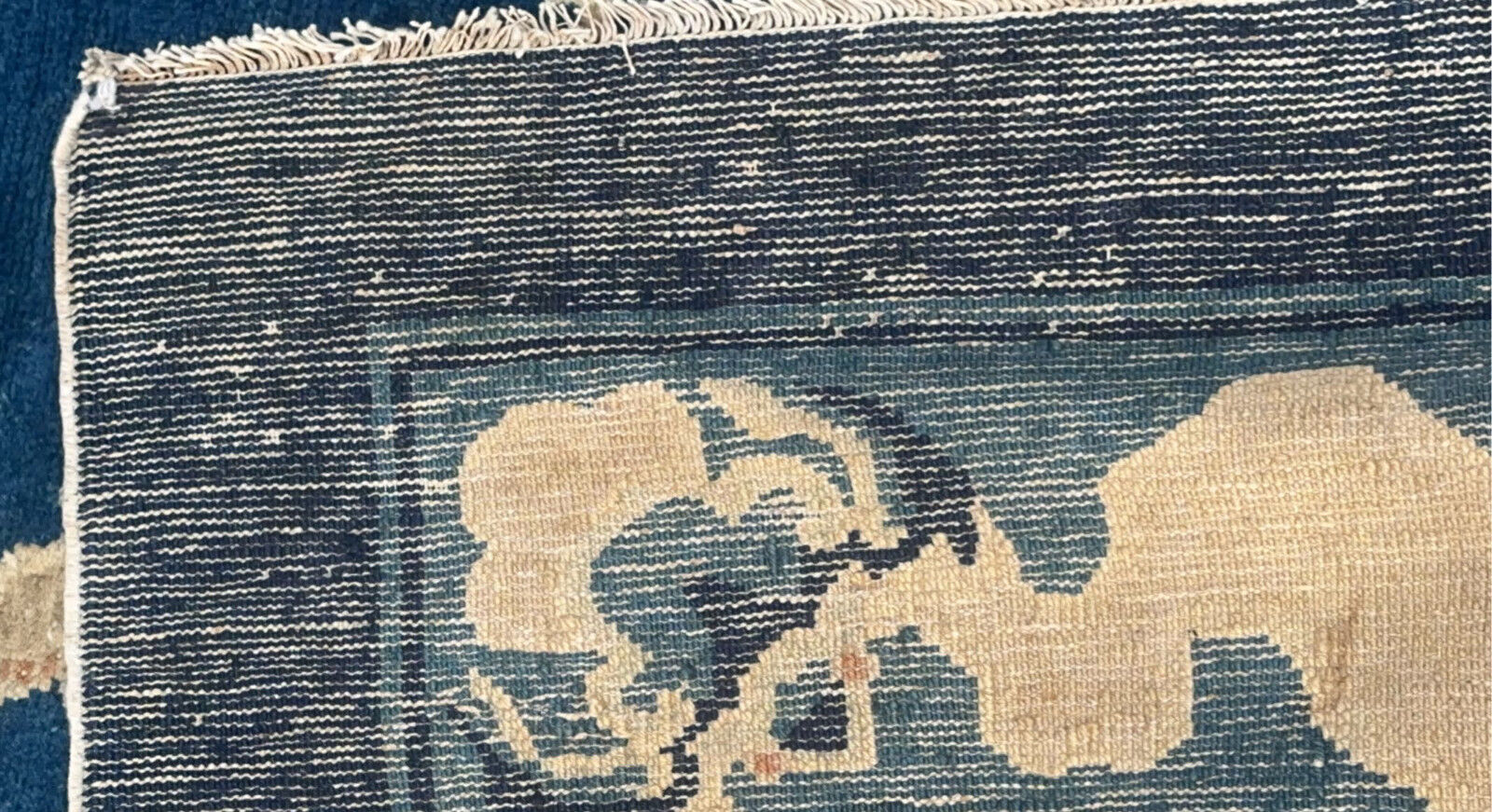 Early 1800s Chinese Imperial Ningxia Dragon Rug