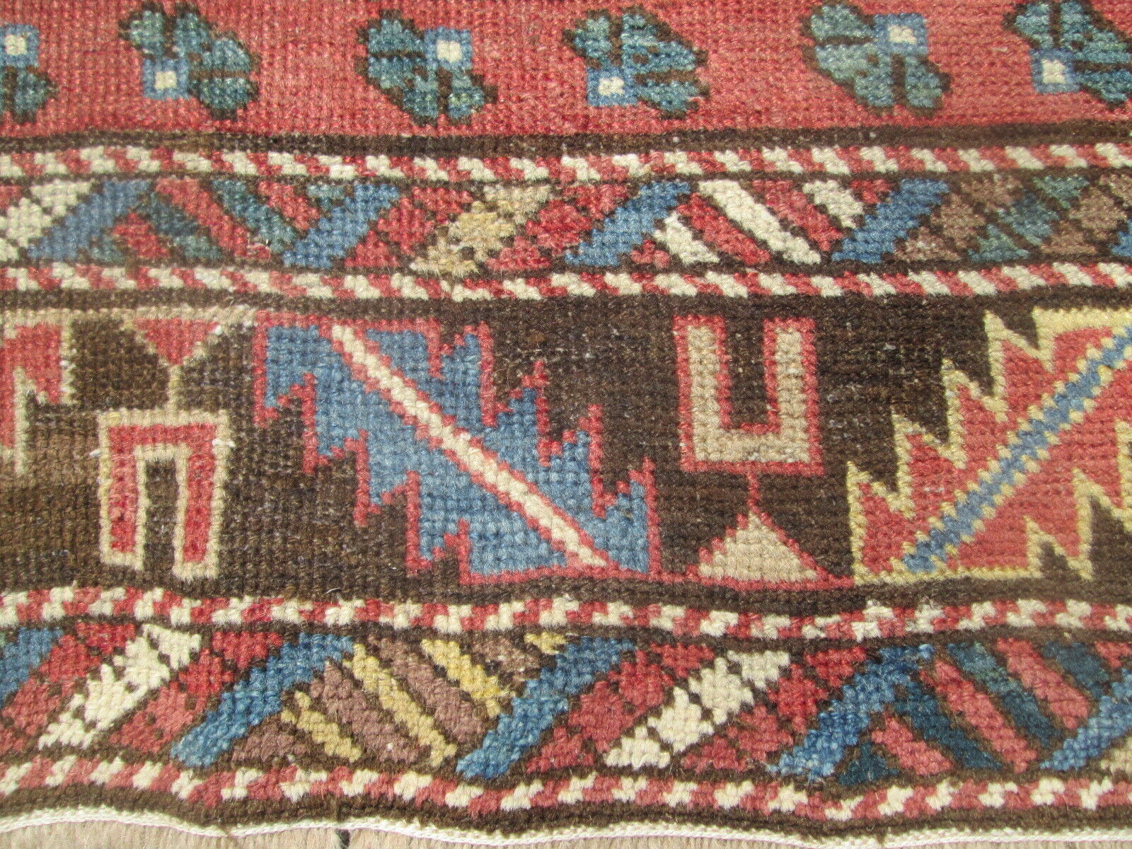Caucasian Shirvan Prayer Rug, Ivory Field, 1800s