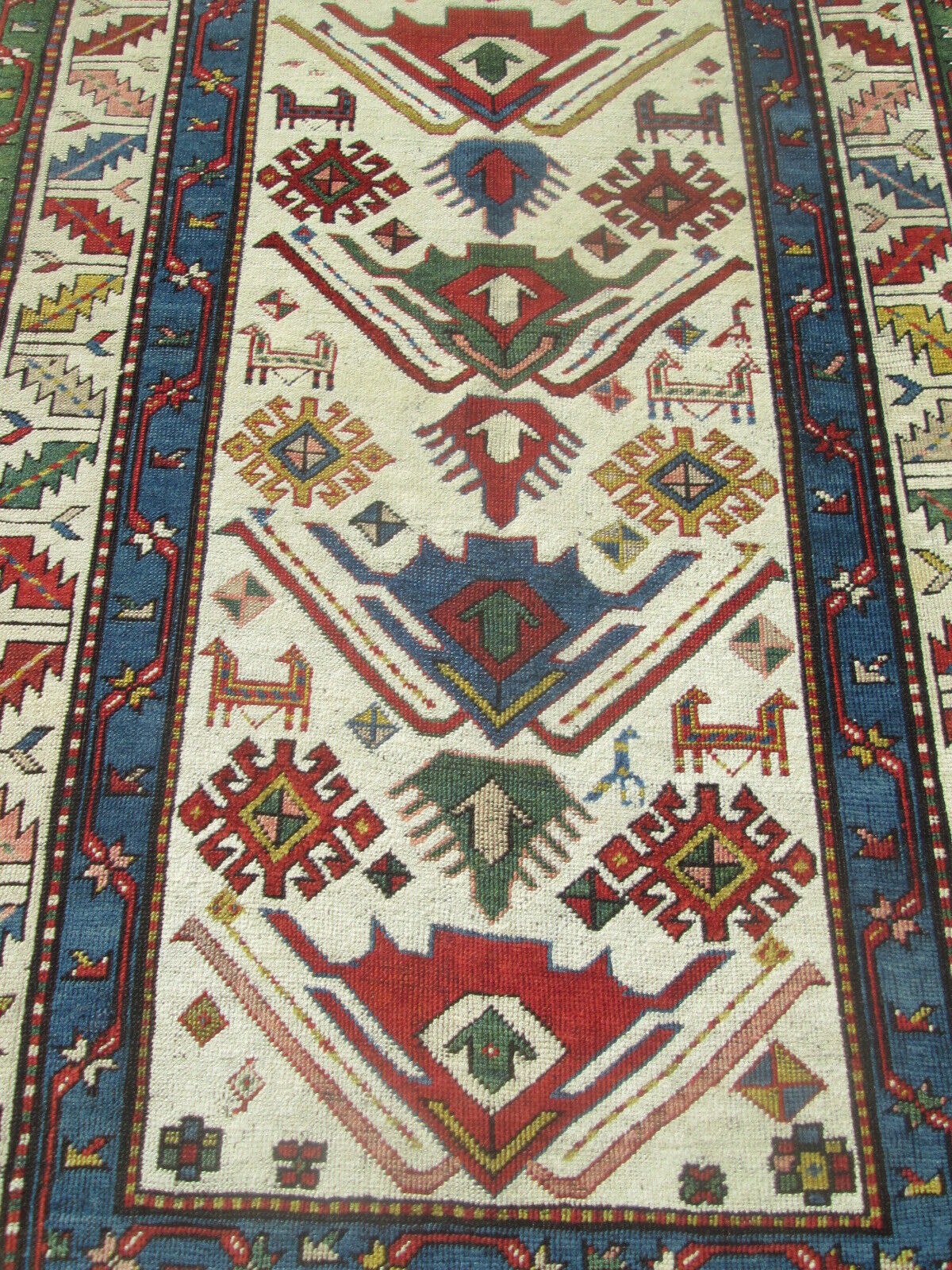 Rare Antique Shirvan Bidjov Caucasian Rug