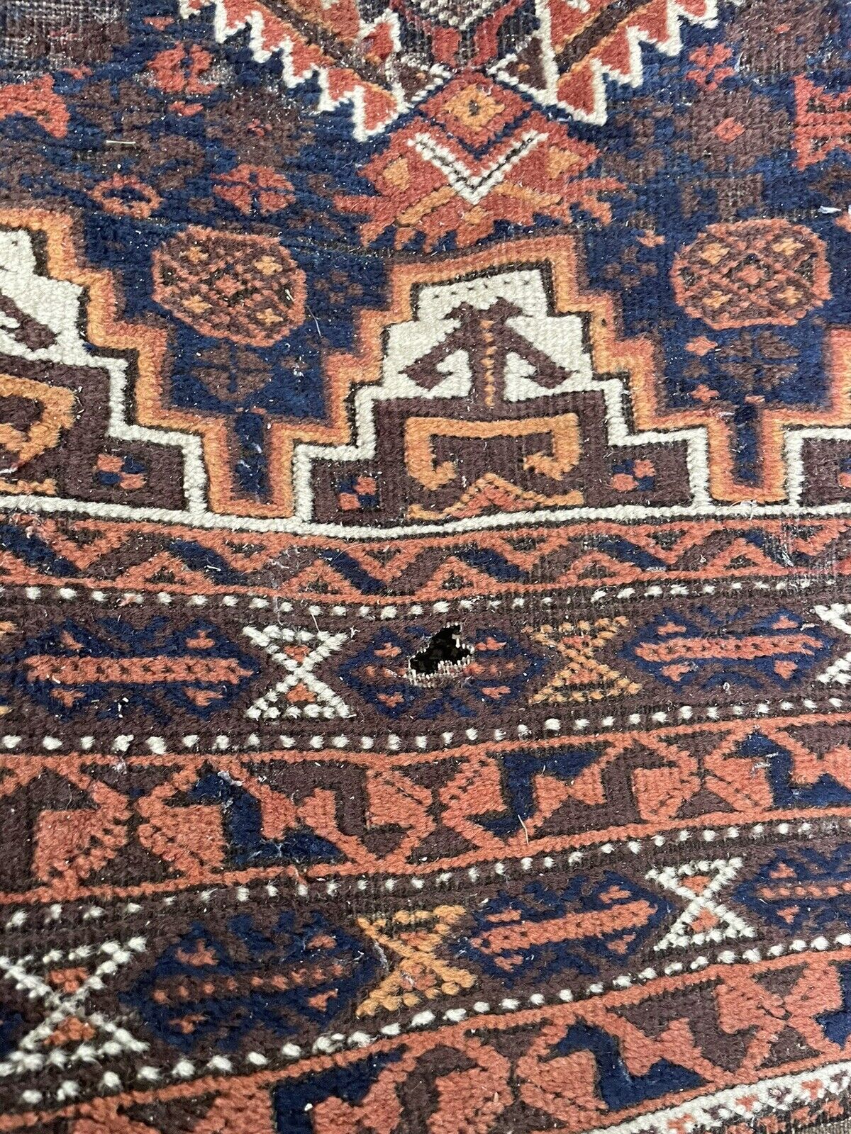 Vintage 1900s Belouch Tribal Rug - 42”x78”