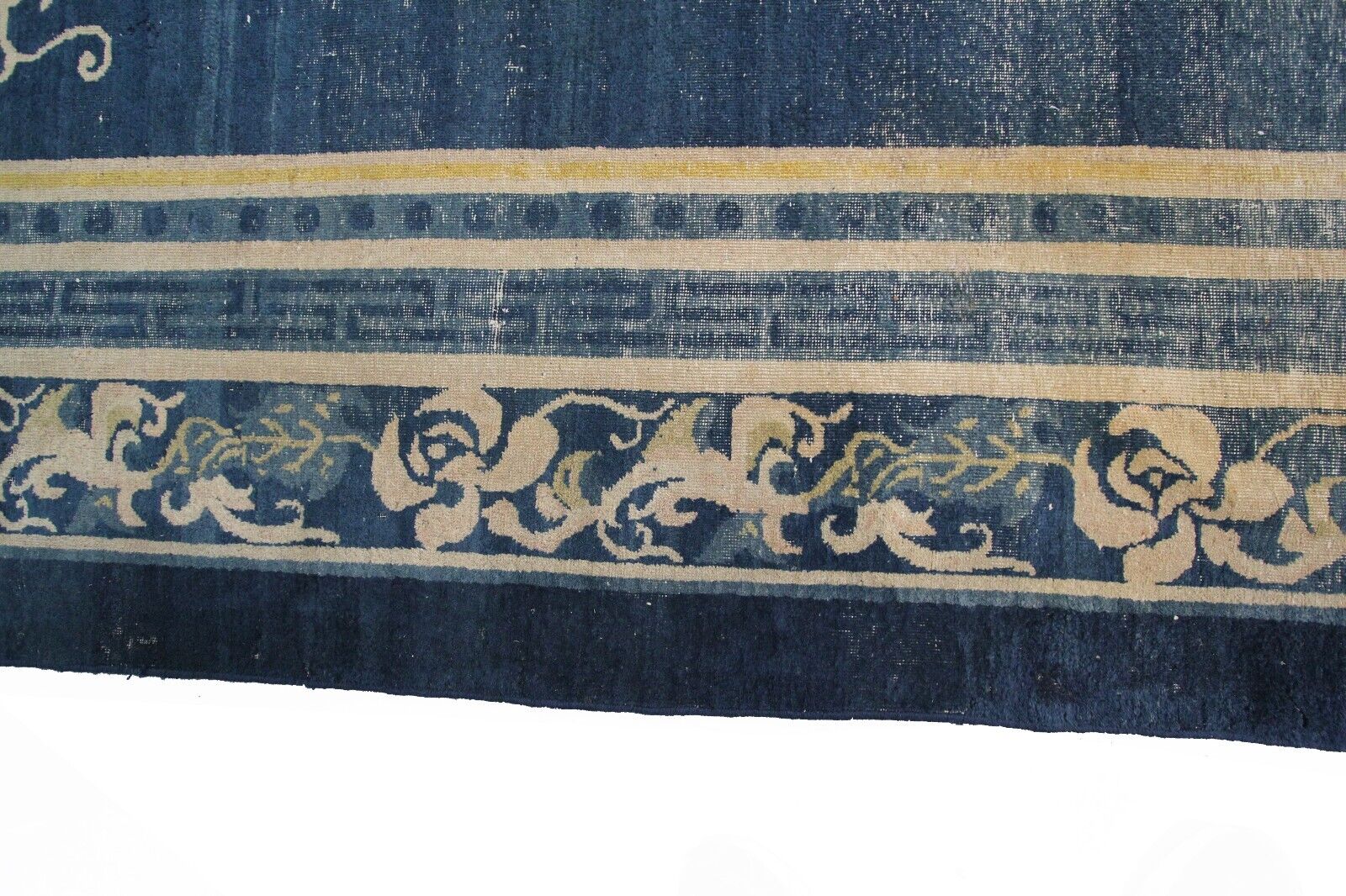 Antique Mid-1800s Large Chinese Palace Rug 13x18