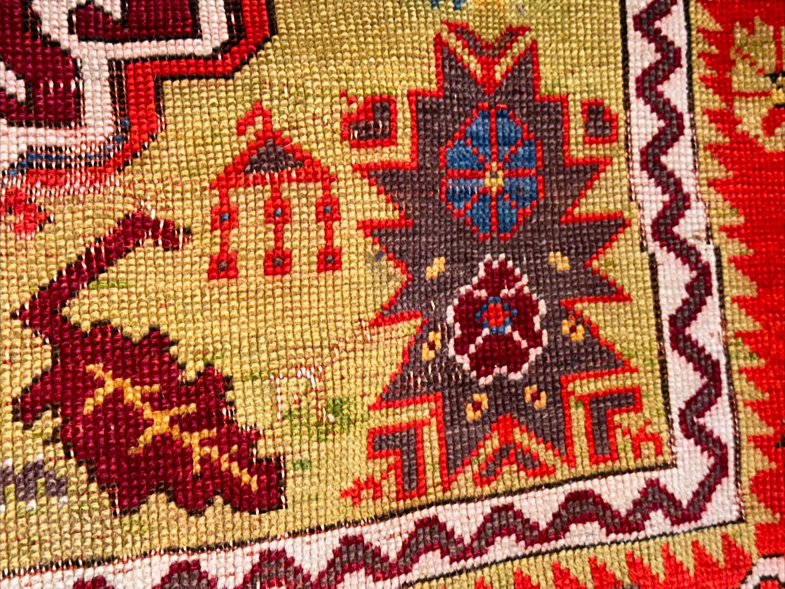 Rare Antique Melas Turkish Village Rug 4x6