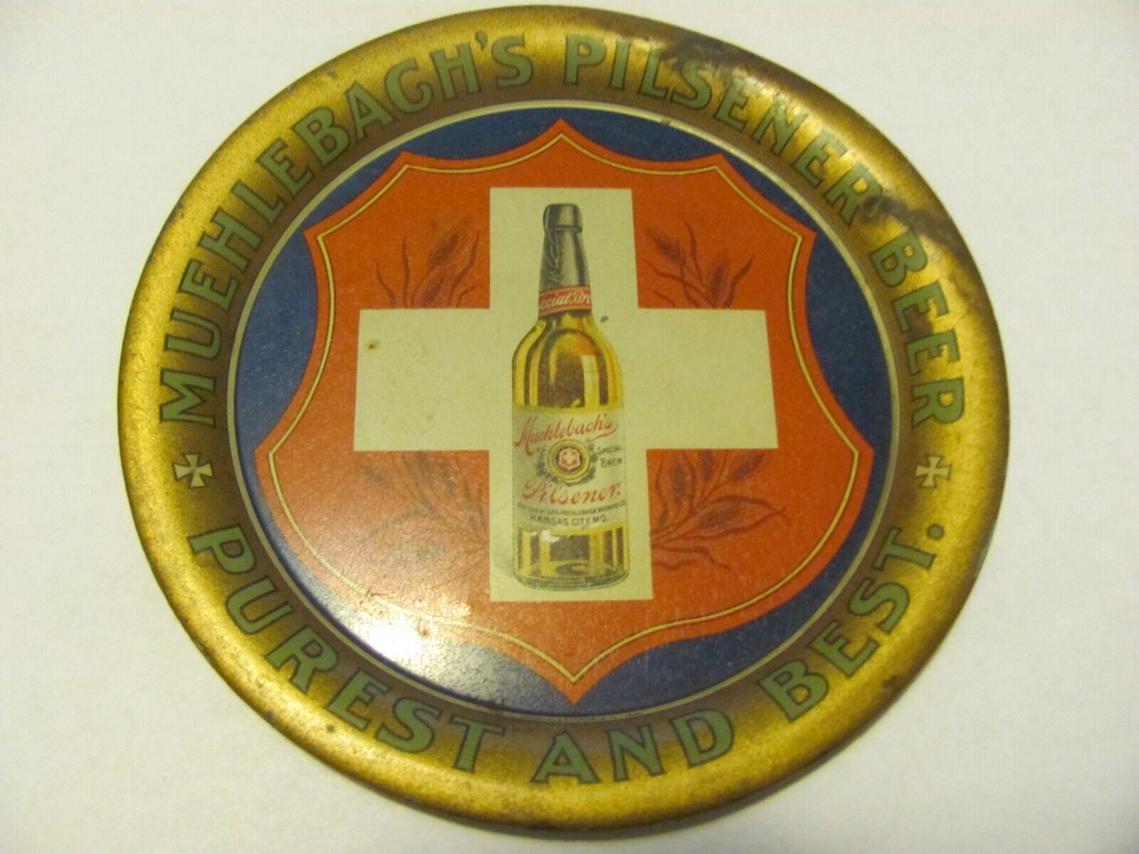 Vintage 1900s Muehlebach Pilsner Tray