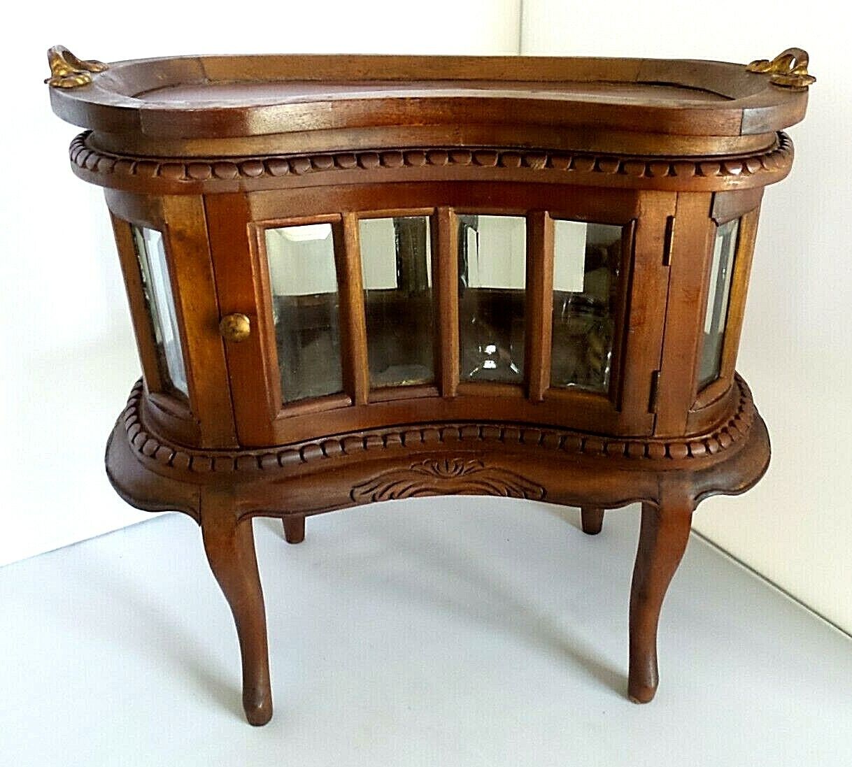 Rare Antique Salesman Sample Curio Table, 1900s