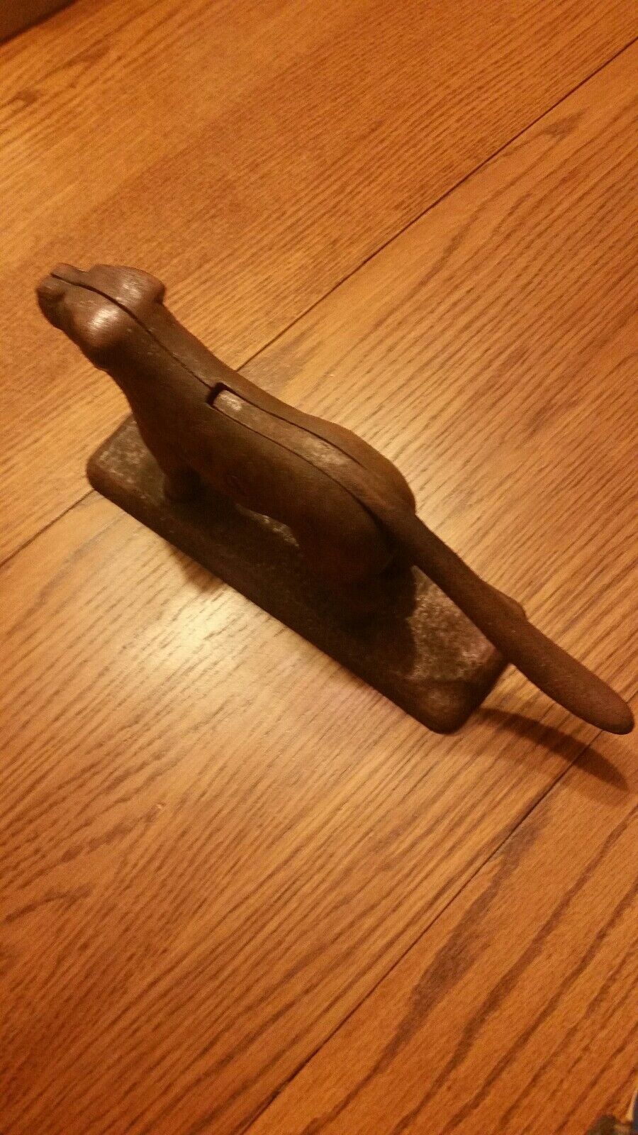 Vintage Early 1900s Cast Iron Dog Tray Nutcracker