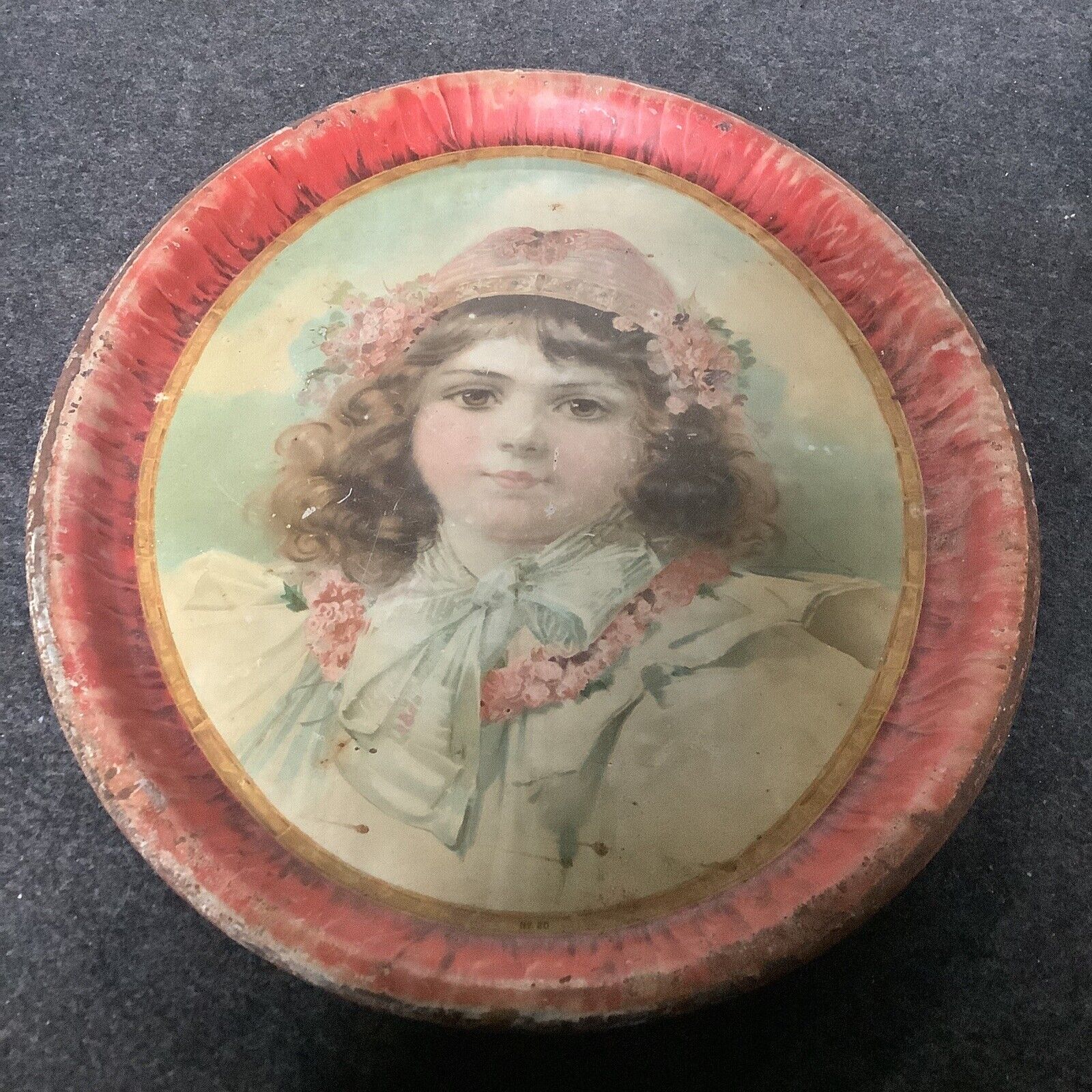 Antique Early 1900s Tin Beer Tray