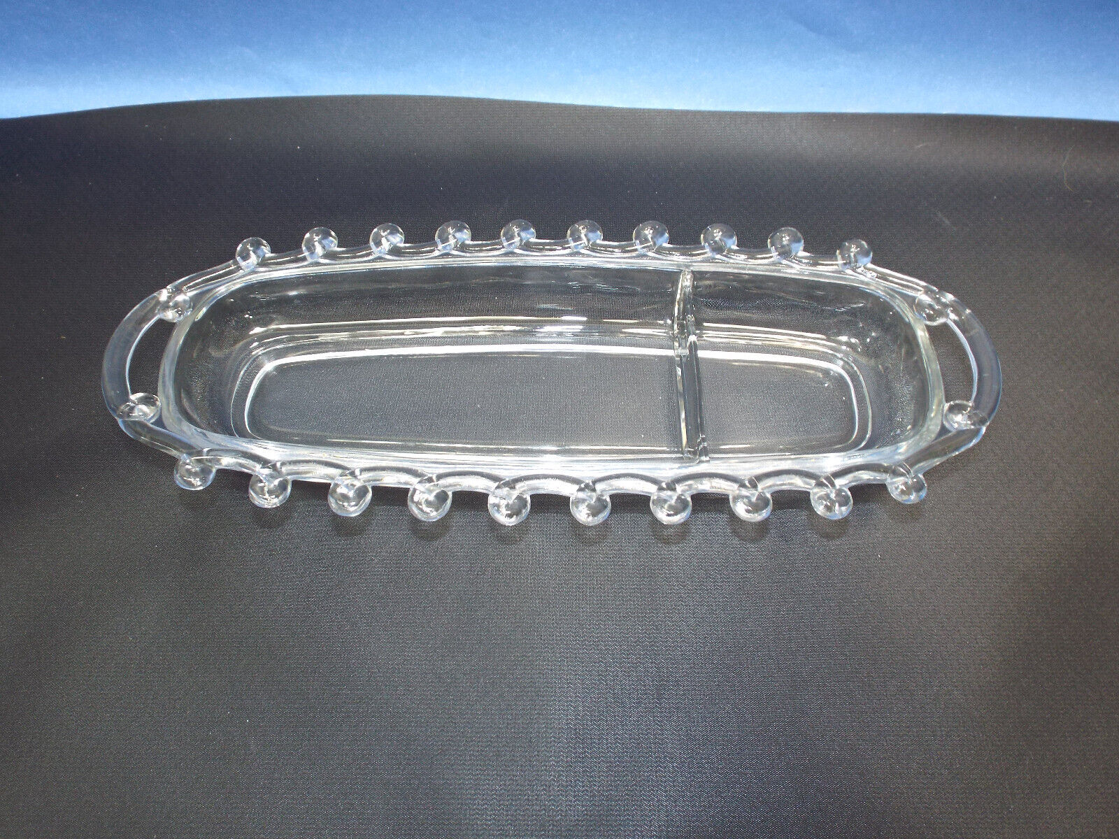 Vaseline Glass Compote Candy Dish Antique Tray