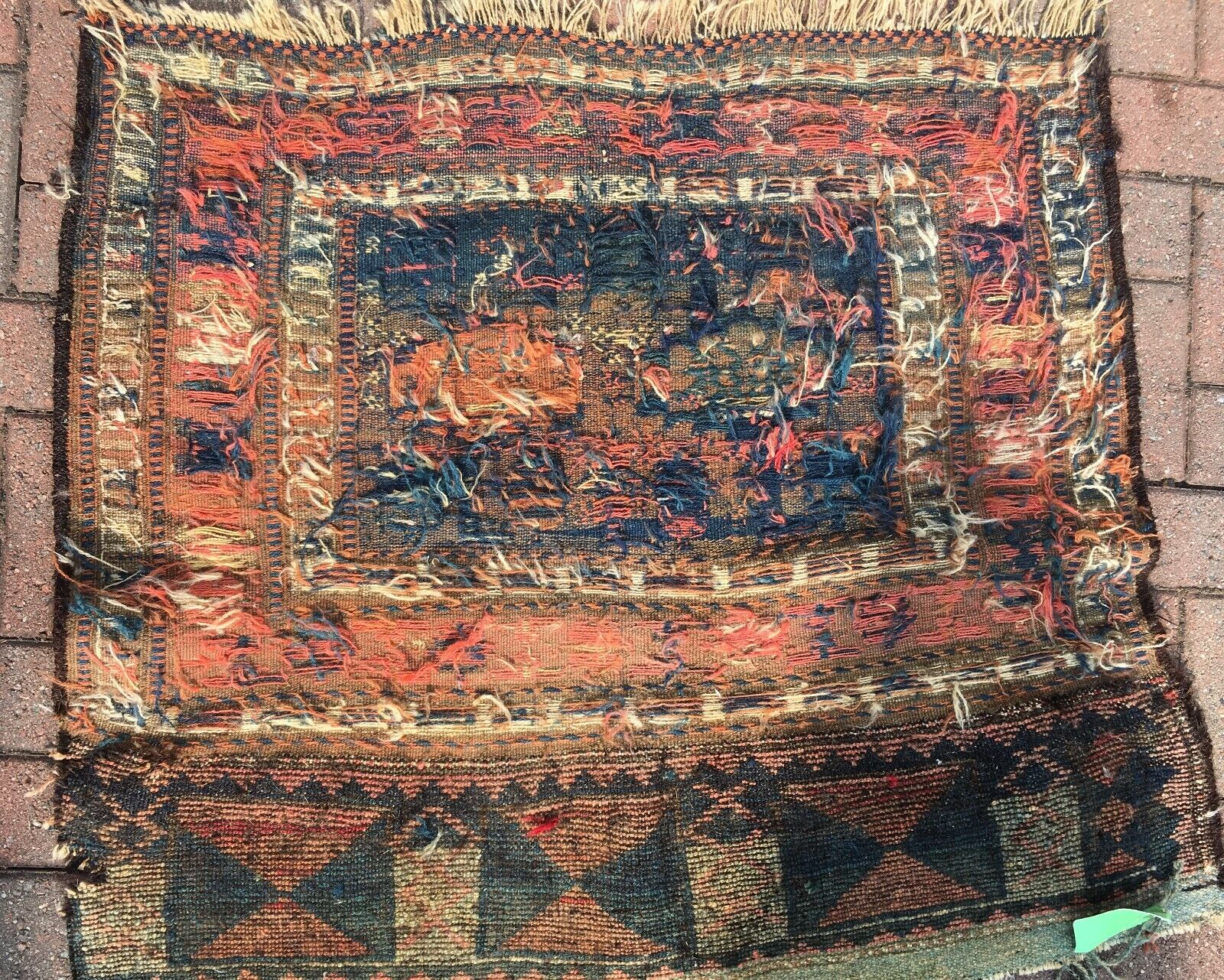 Antique Late 19th Century Sumac Bag Face