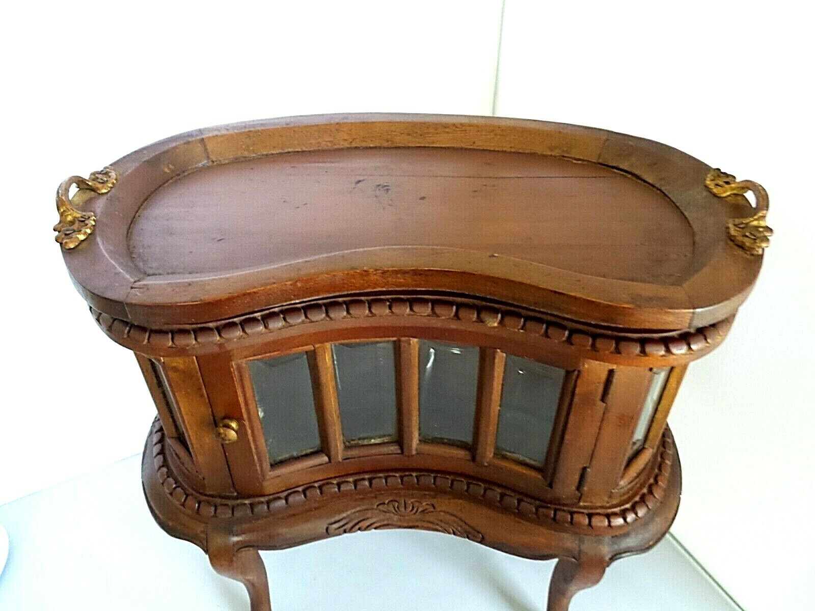 Rare Antique Salesman Sample Curio Table, 1900s