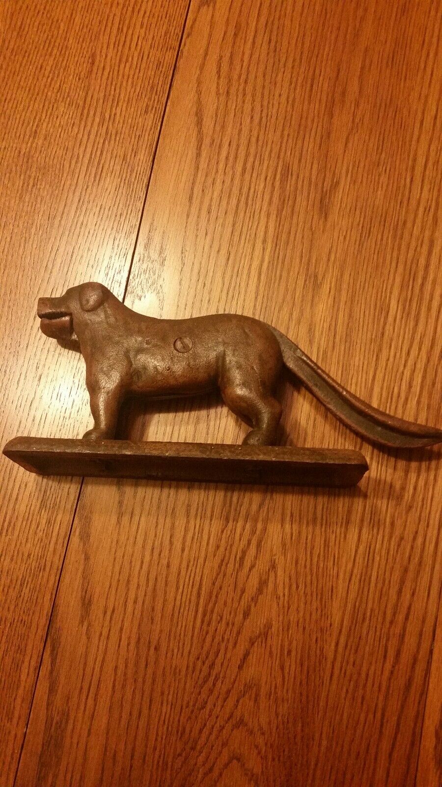 Vintage Early 1900s Cast Iron Dog Tray Nutcracker