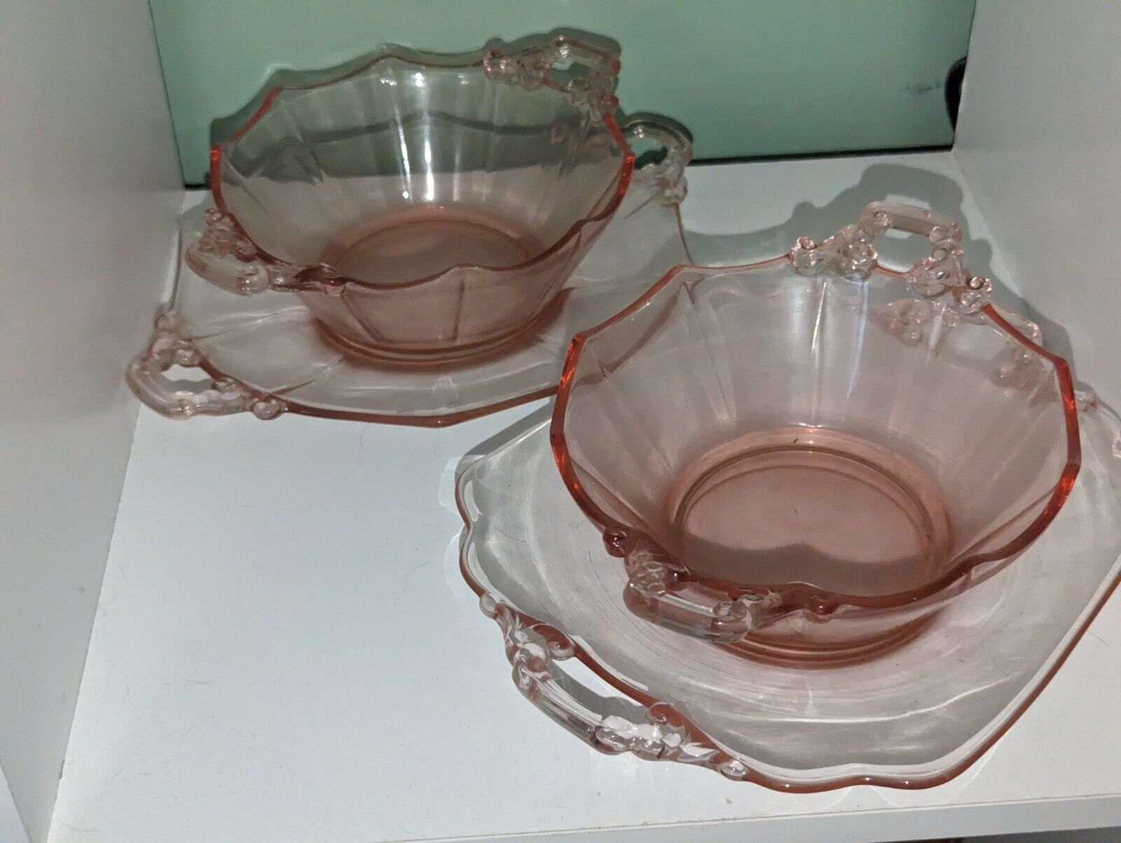 Antique Cambridge Pink Depression Glass Set