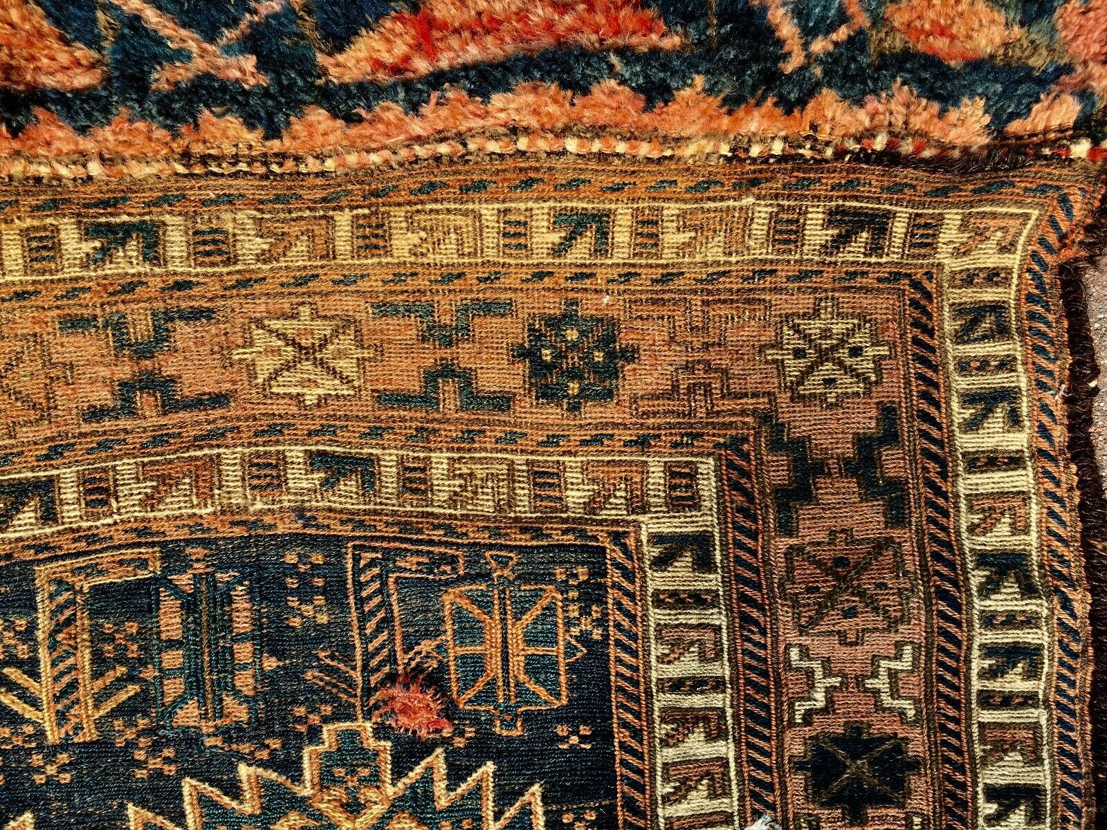 Antique Late 19th Century Sumac Bag Face