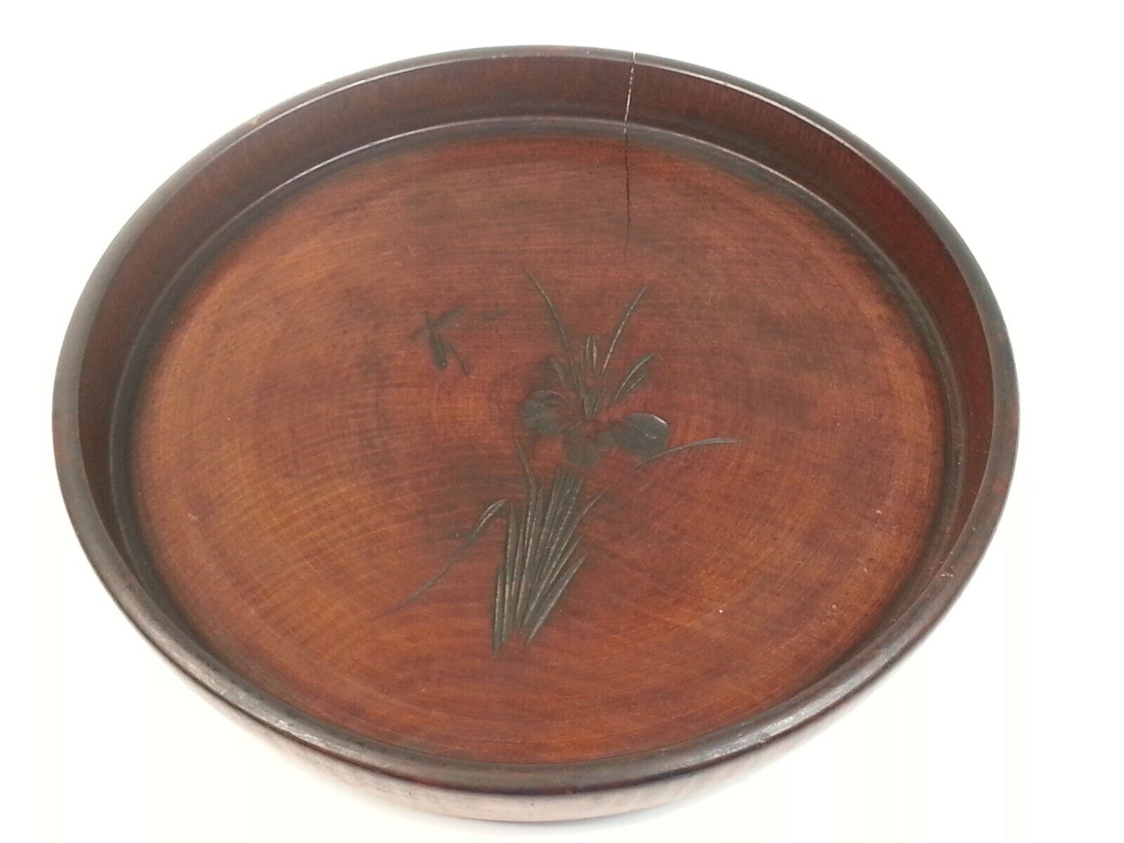 Early 1900s Handcrafted Korean Wooden Tray 9.5
