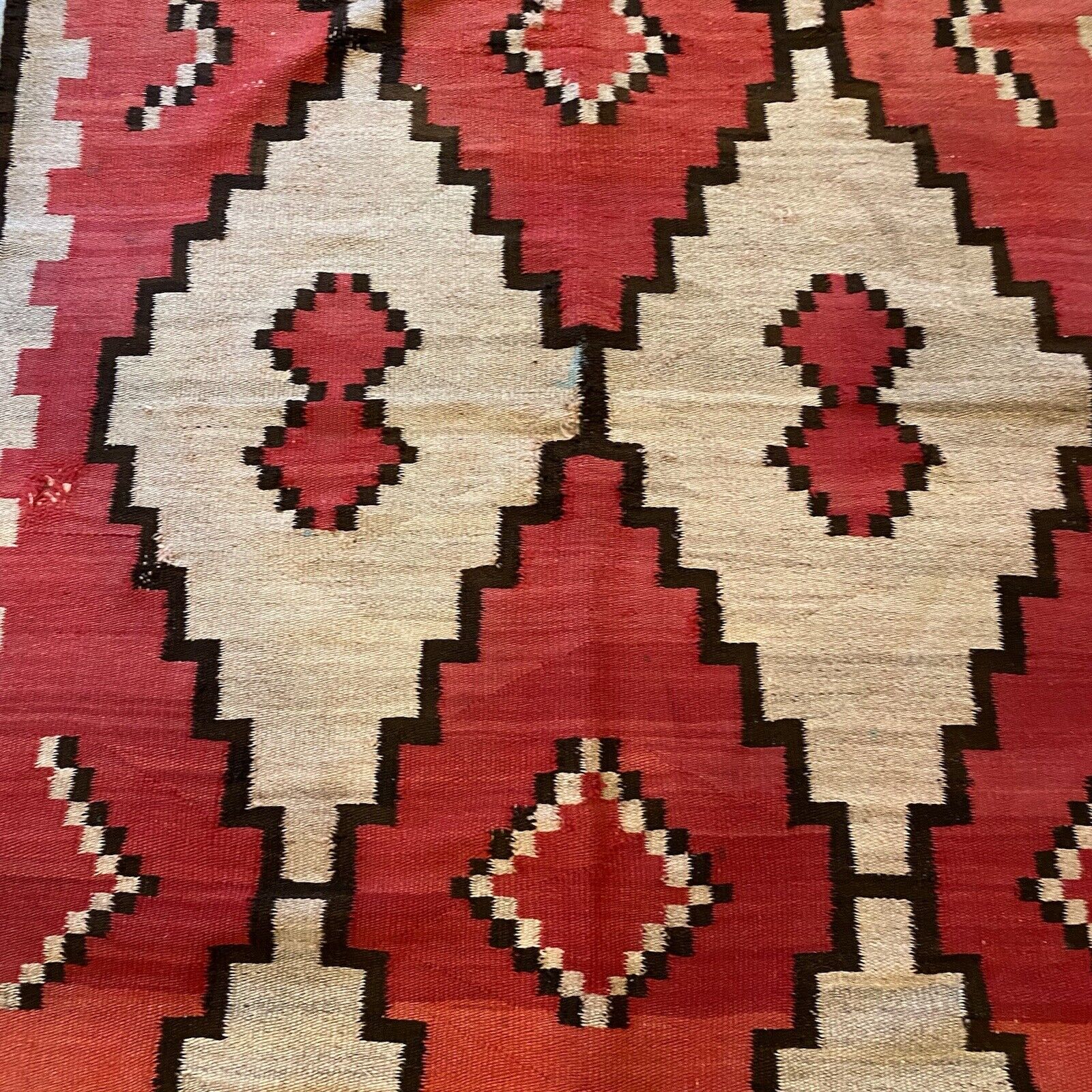 Large Antique Navajo Ganado Rug, 1800s-1900s
