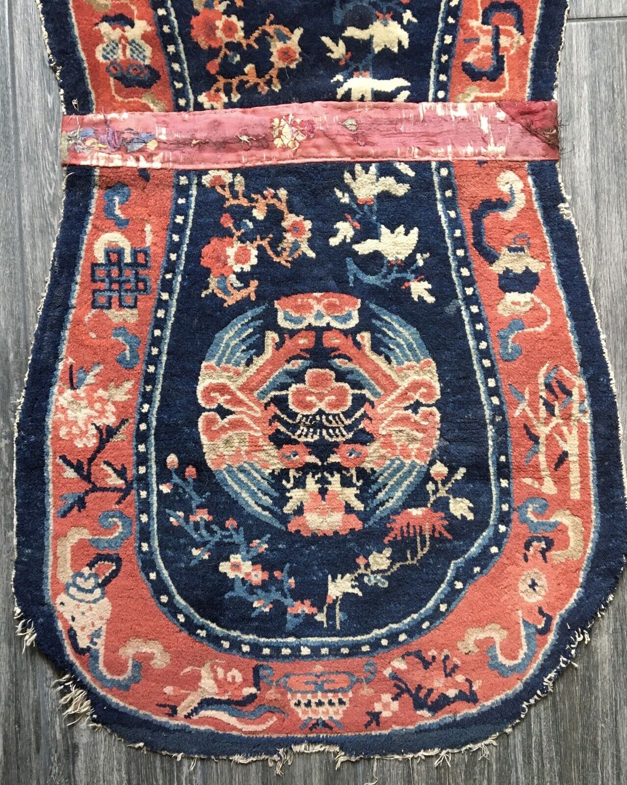 Early 1800s Tibetan Saddle Horse Cover Rug