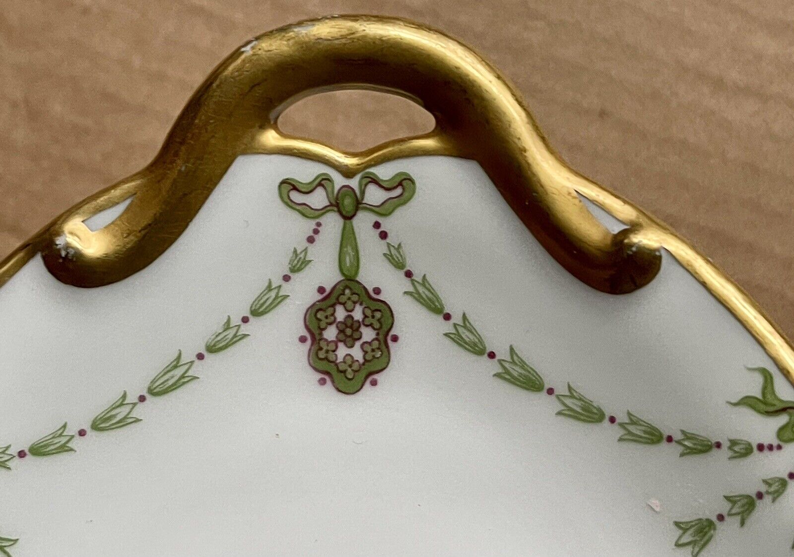 1900s Charles Field Haviland Limoges Handled Tray