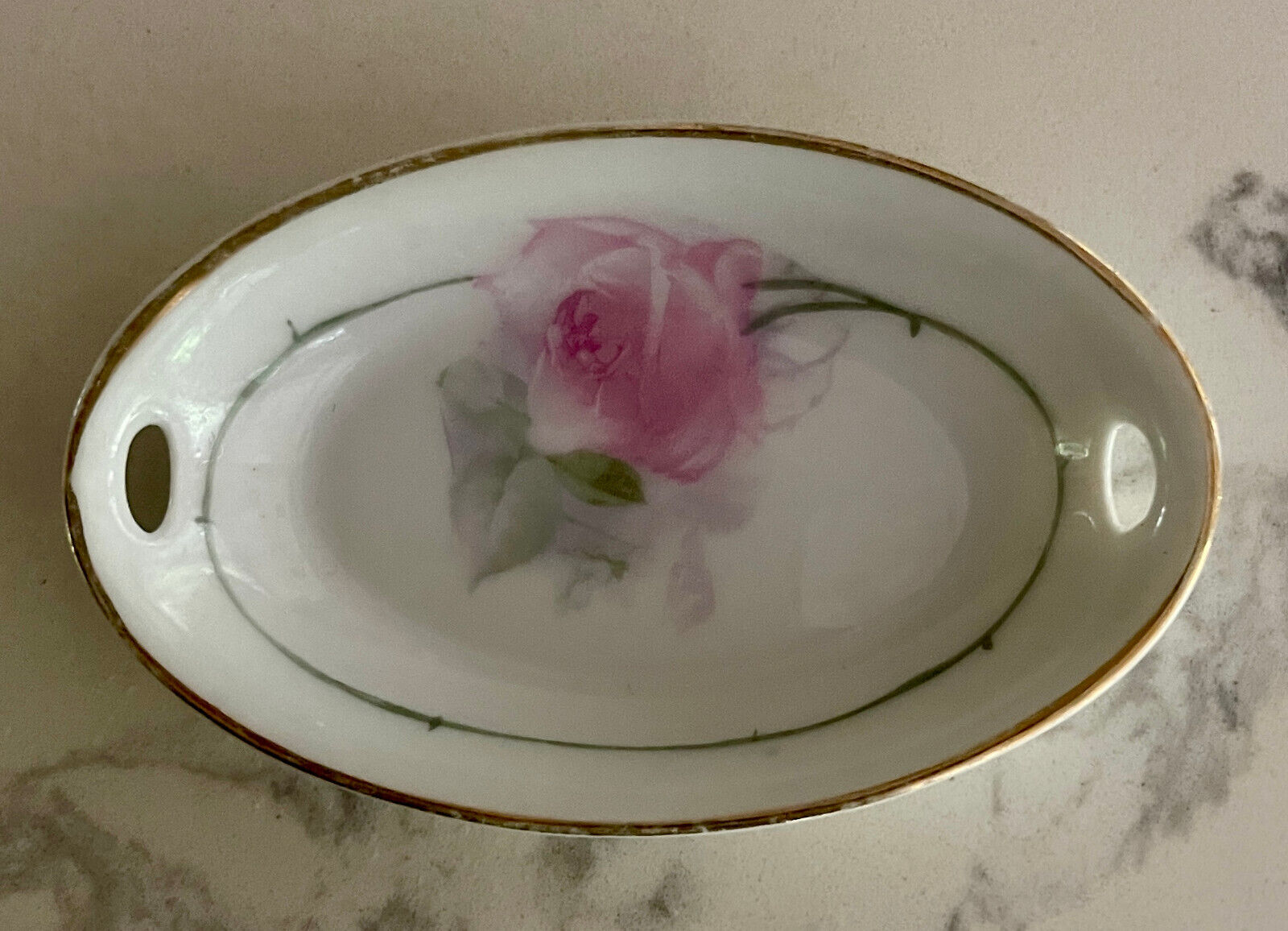 Zeh Scherzer Bavaria Empire Rose Trinket Tray