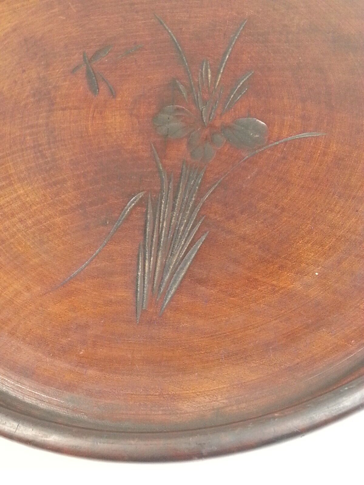 Early 1900s Handcrafted Korean Wooden Tray 9.5