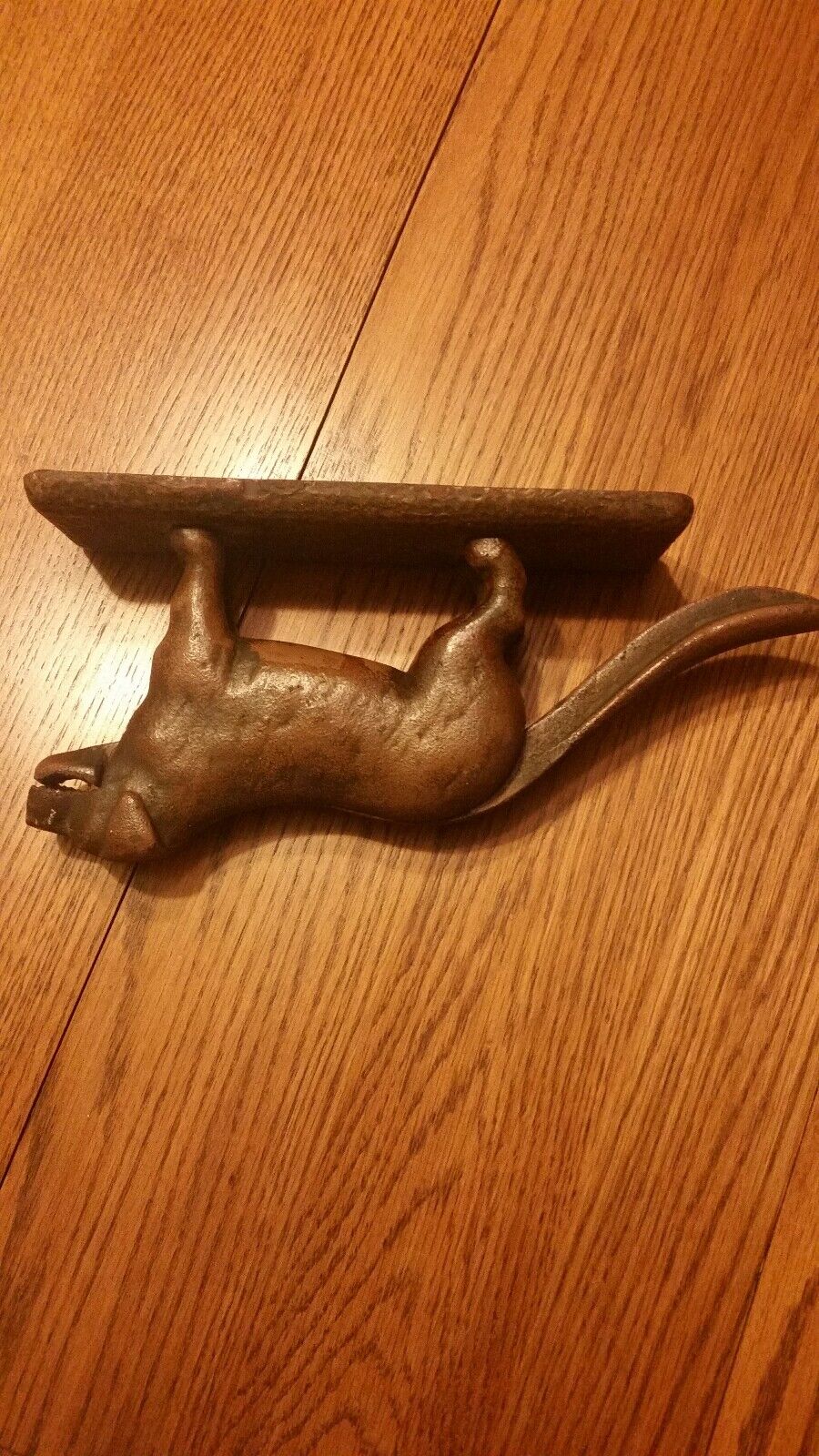 Vintage Early 1900s Cast Iron Dog Tray Nutcracker