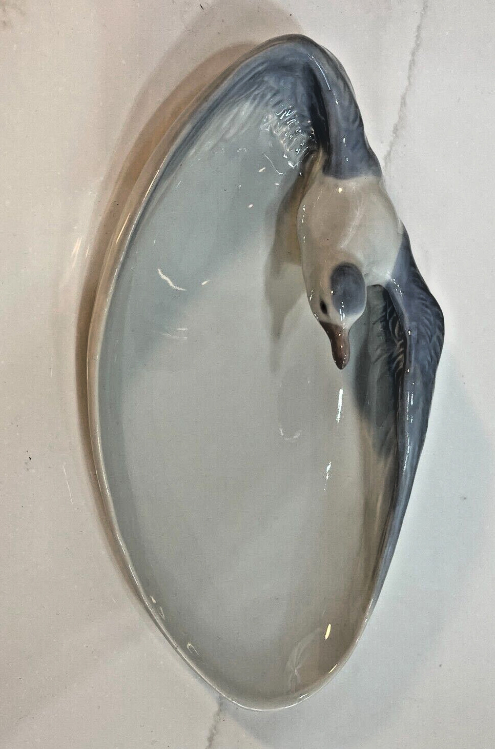 Vintage G. Heubach Seagull Porcelain Tray, 1900s