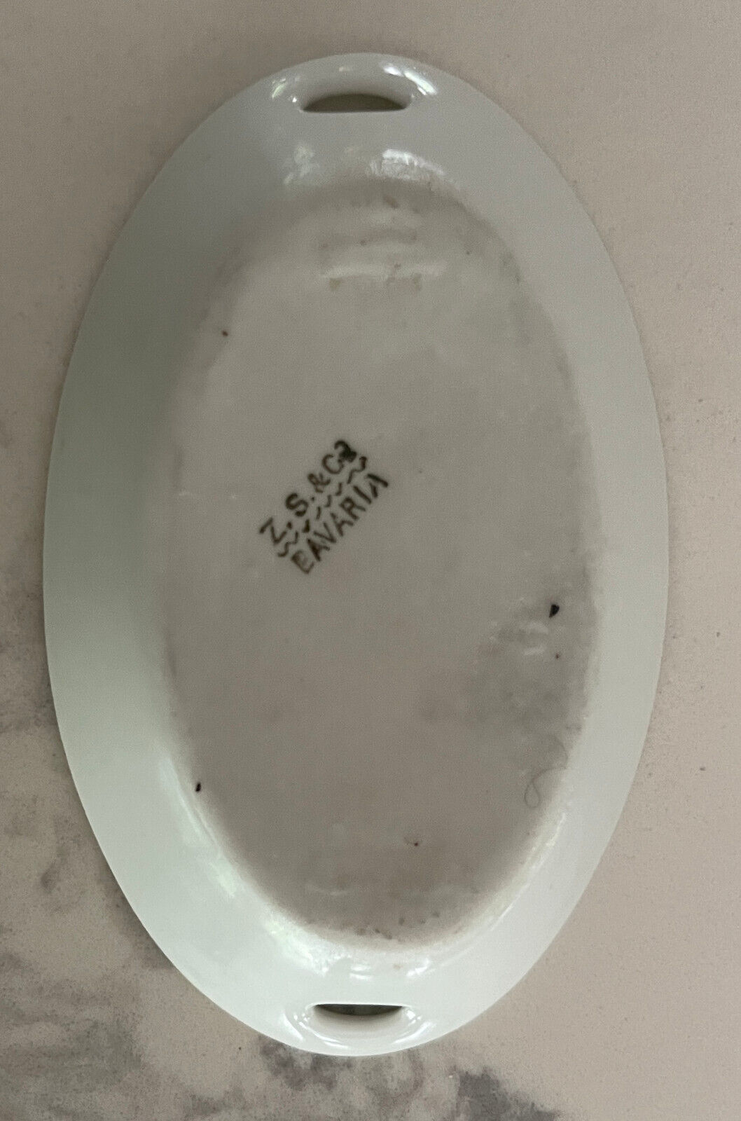 Zeh Scherzer Bavaria Empire Rose Trinket Tray
