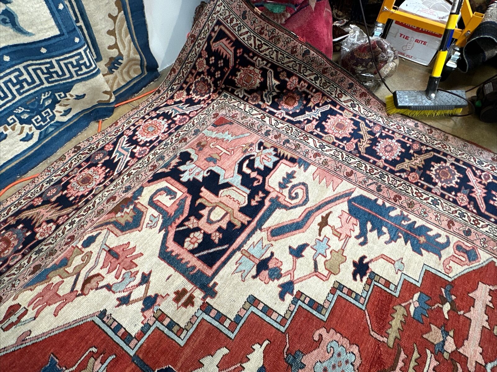 19th Century Serapi Red Art Investment 11x16