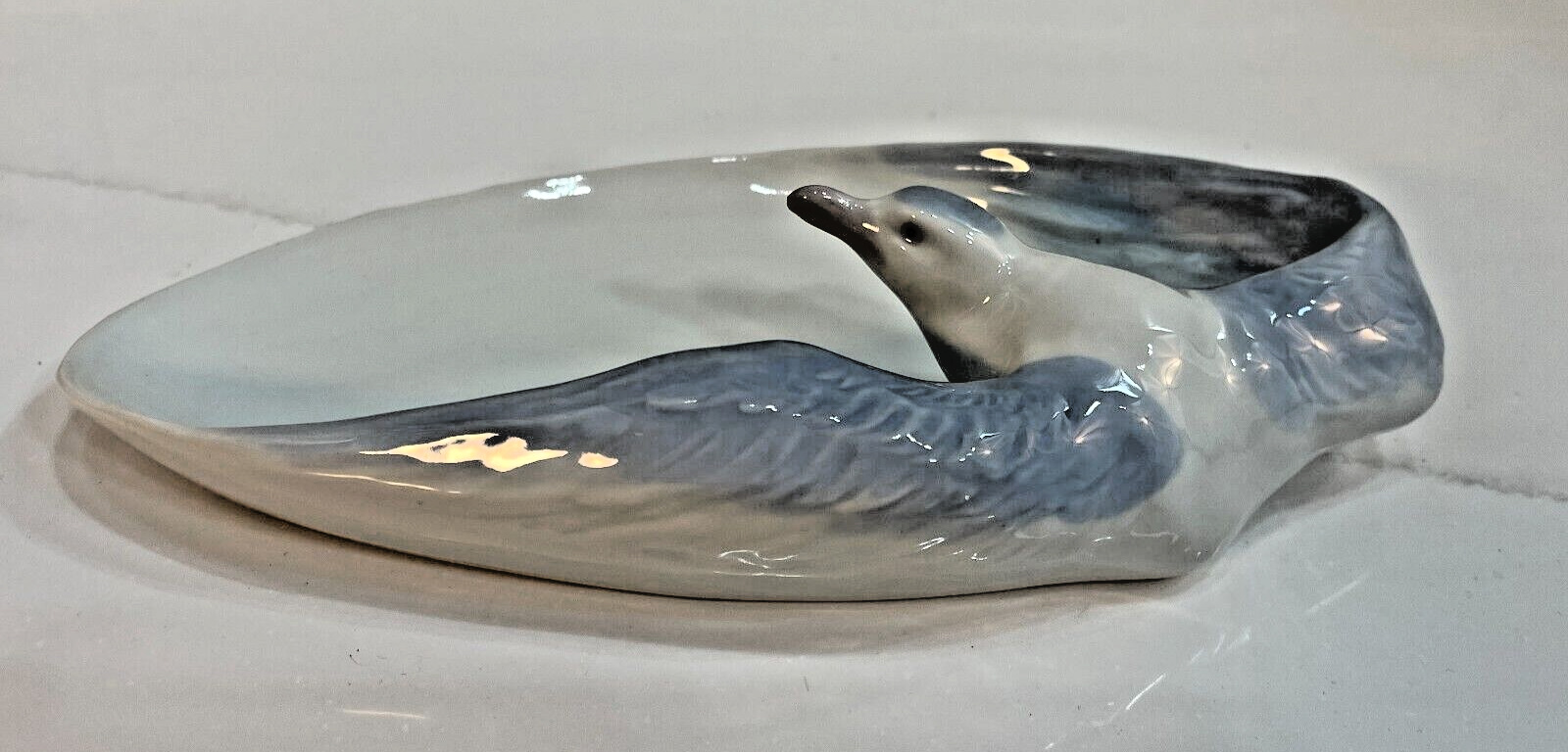 Vintage G. Heubach Seagull Porcelain Tray, 1900s
