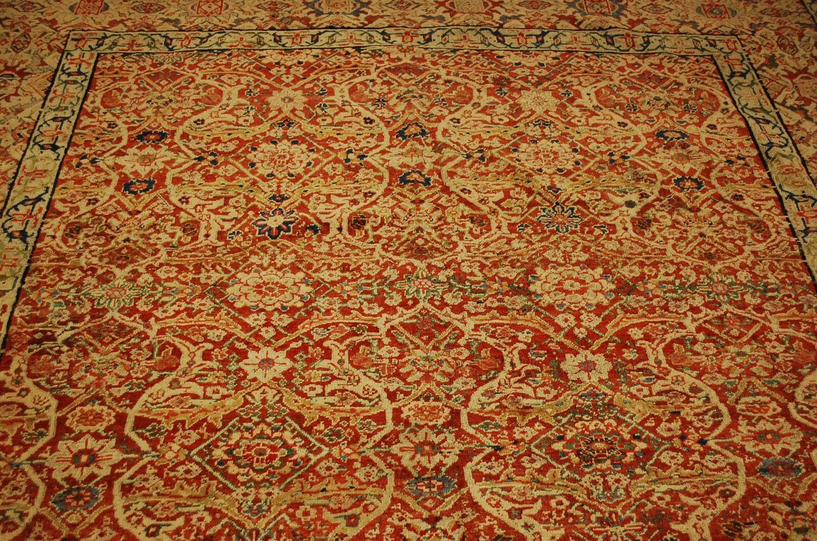 Rare Mid-1800s P-Saruk Oriental Rug 7.9x19.2