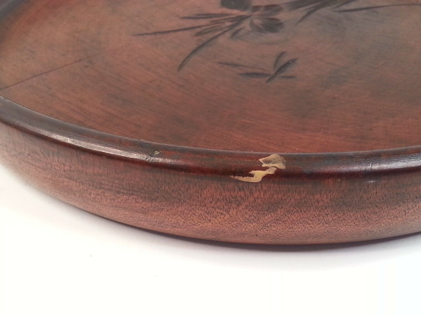 Early 1900s Handcrafted Korean Wooden Tray 9.5