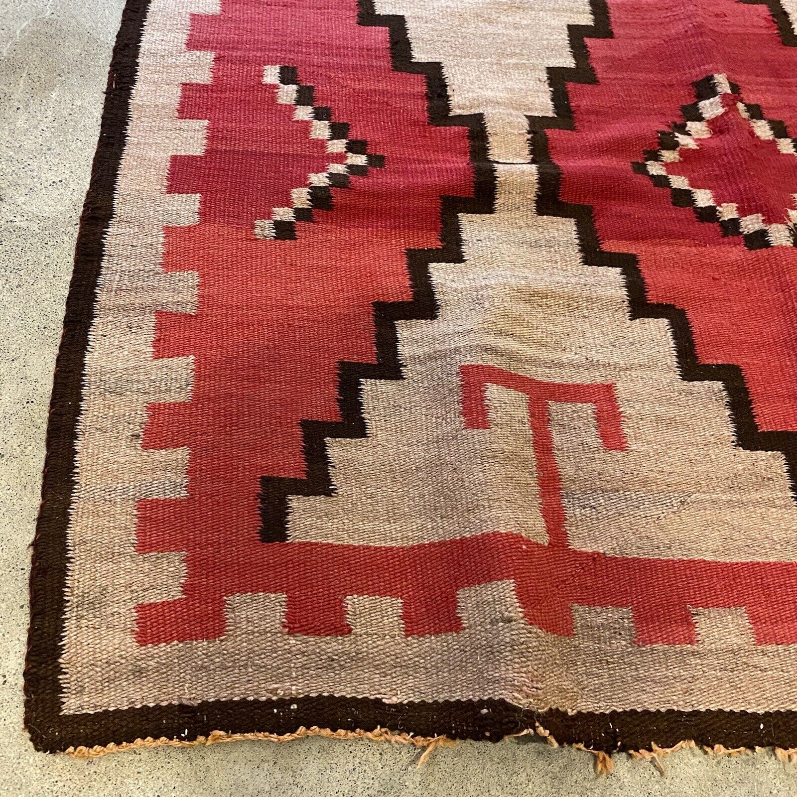 Large Antique Navajo Ganado Rug, 1800s-1900s