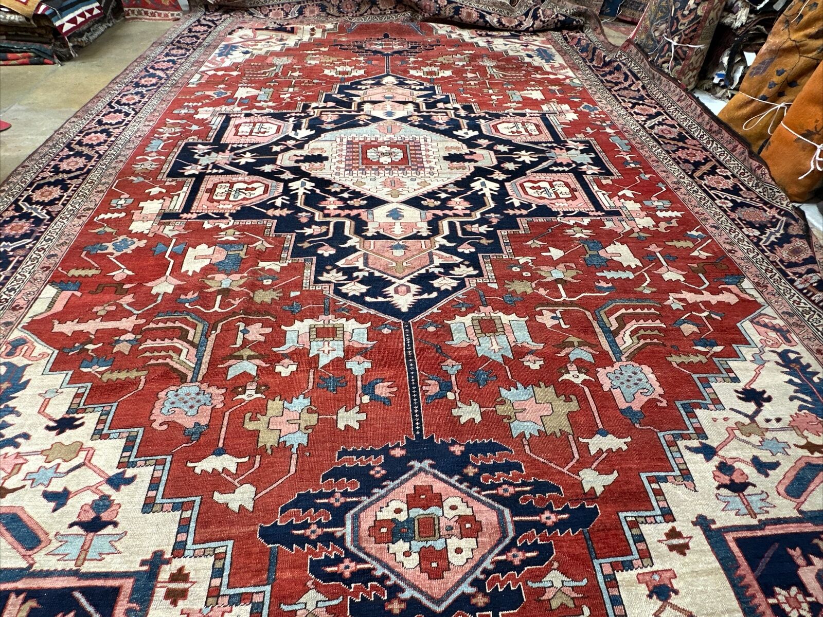 19th Century Serapi Red Art Investment 11x16