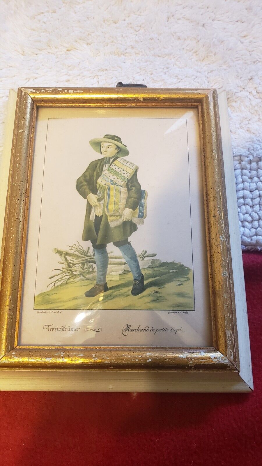 Framed 1775 Engraving by Johann Christian Brand