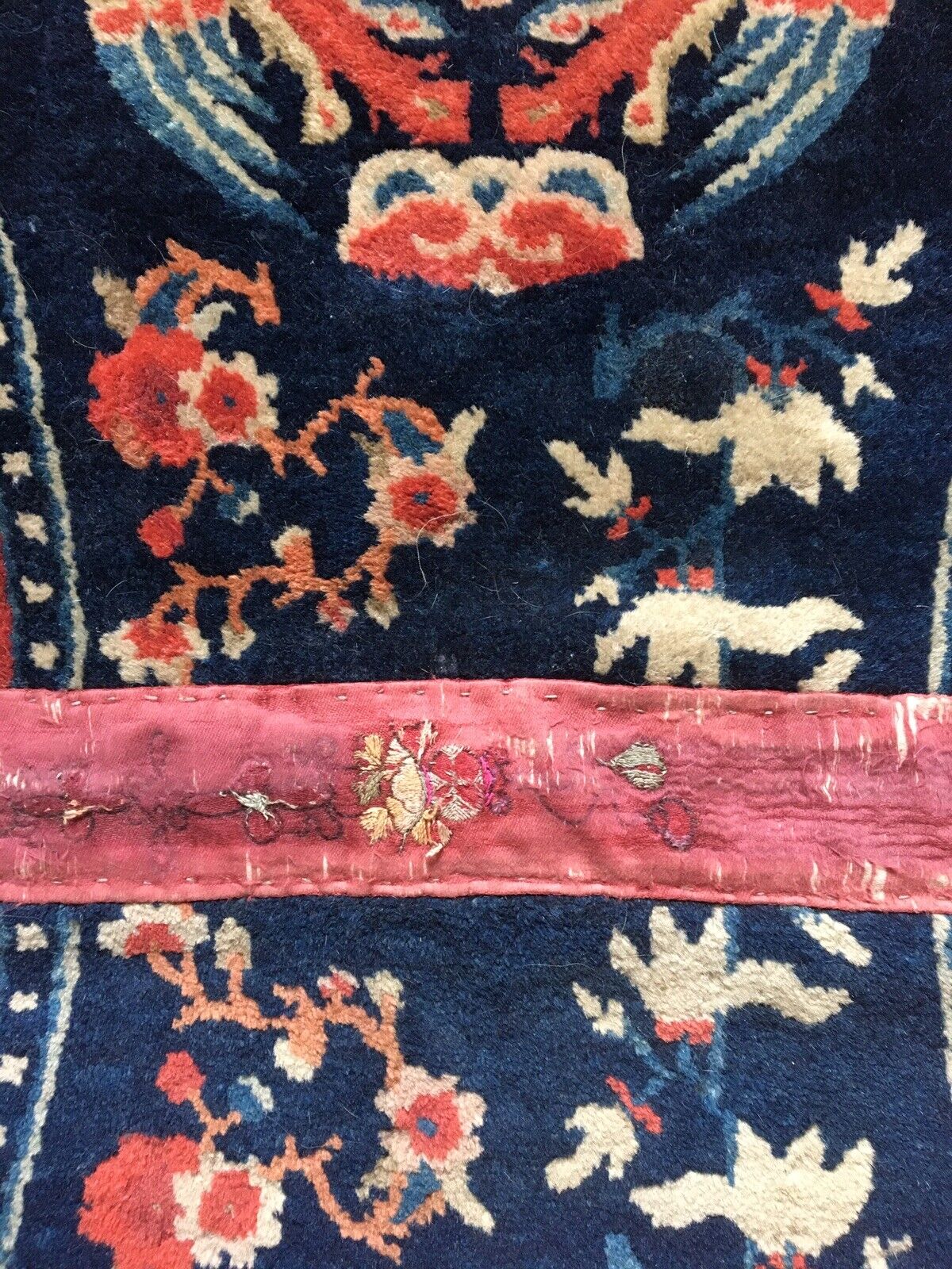 Early 1800s Tibetan Saddle Horse Cover Rug