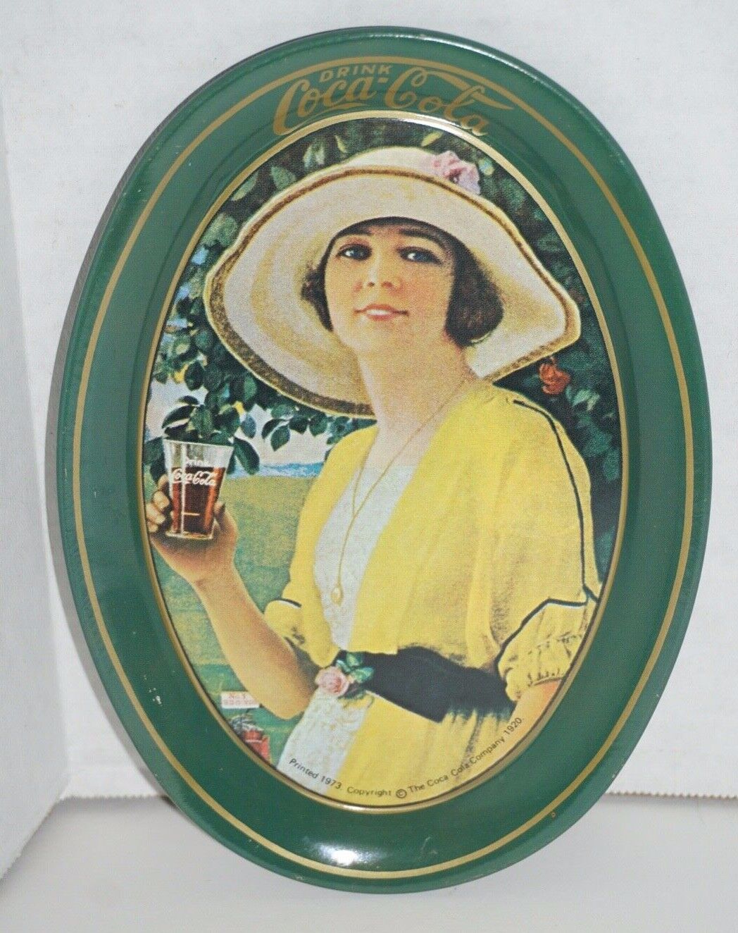 Set of 4 Vintage 1973 Coca-Cola Tin Trays