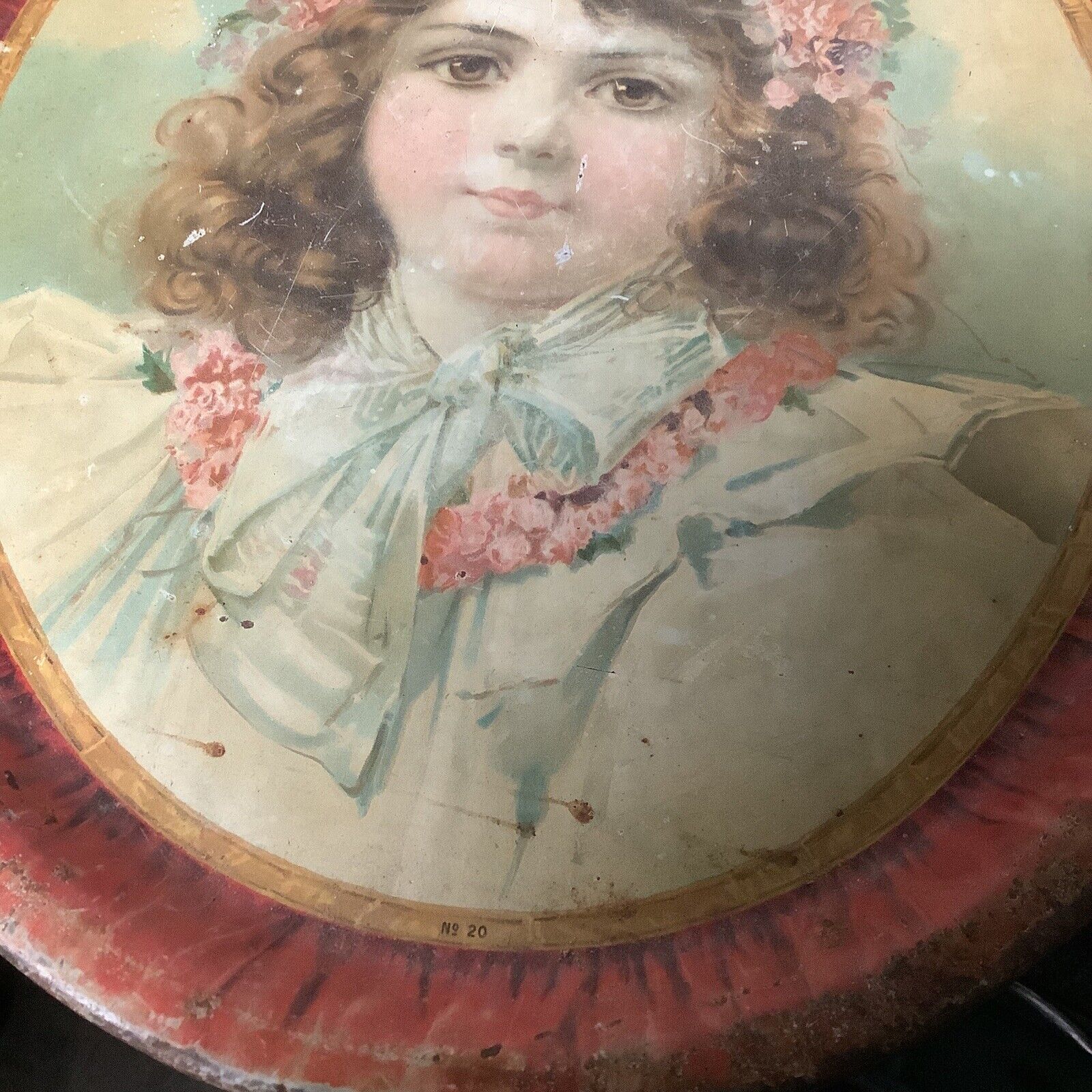 Antique Early 1900s Tin Beer Tray